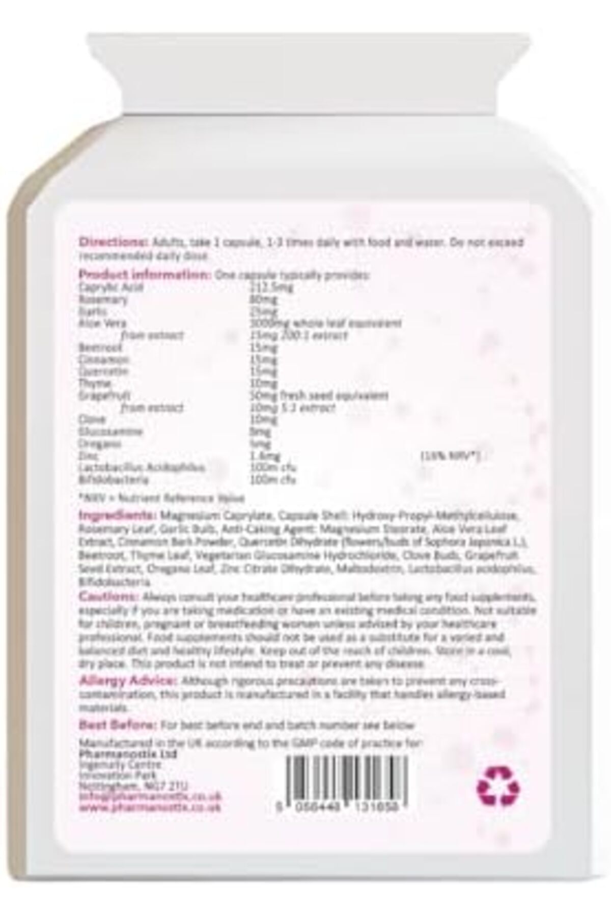 Pharmanostix-Candida Support Probiotics, 60 Capsules, Ultimate Extra Strength All-in-ONE Formulation, Boosts Immu 2