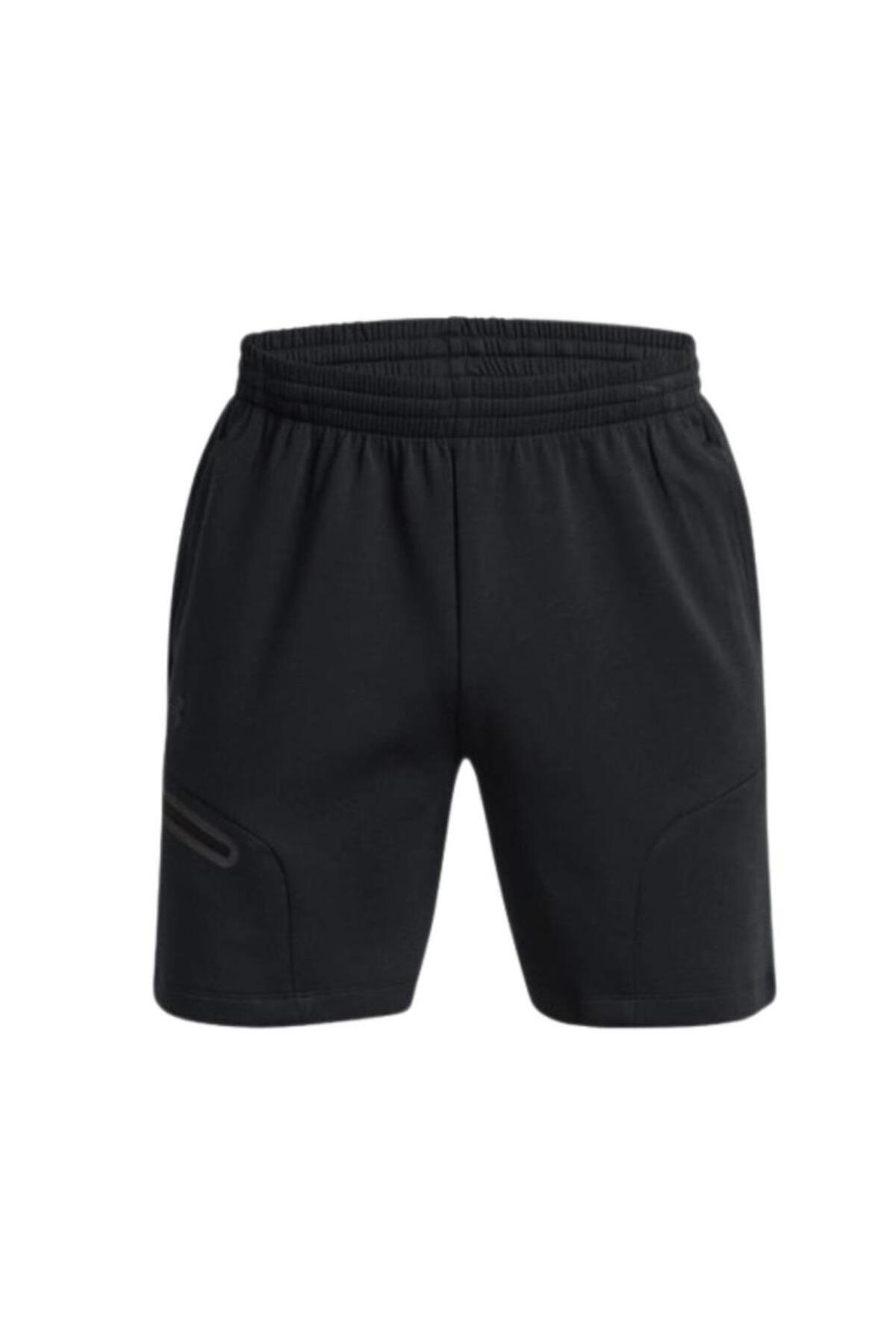 Under Armour-Ua Unstoppable Flc Shorts 1379809-001 Ανδρικό μαύρο σορτς 1