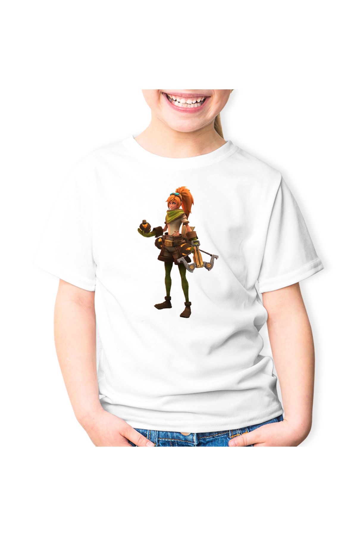 OEM Tricou Copii Quake Zelda Girl Arbaleta Unisex - XS