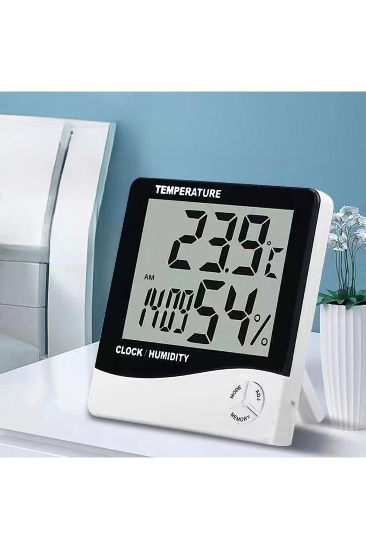 Altron Dijital Masa Saati Oda Termometre Sıcaklık Ve Nem Ölçer Masa Saati Alarm