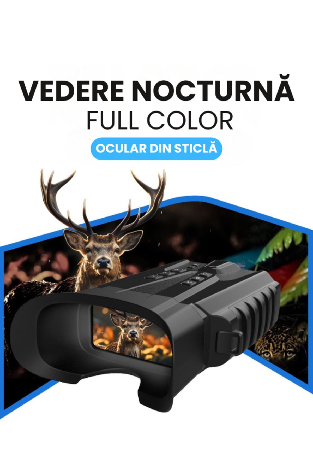 CLC SmartGear-Binoclu Digital CLC SmartGear, Night Vision Color, 15MP, 2.5K, Zoom 4X+8X, IR, 5200mAh, USB-C, SD 4