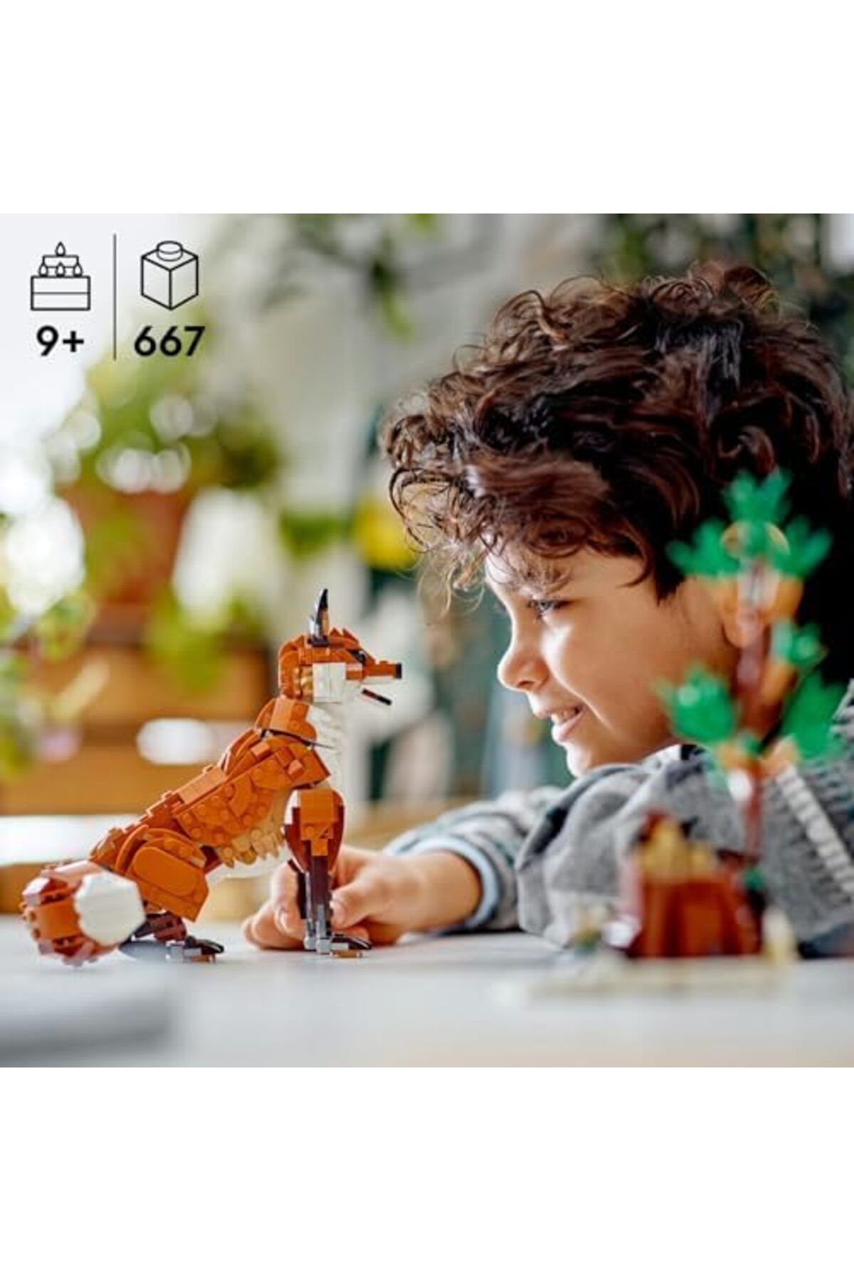 STOREMAX-حيوانات الغابة المبدعة: الثعلب الأحمر 31154 – البومة والسينكا للأطفال من سن 9 سنوات فما فوق 3