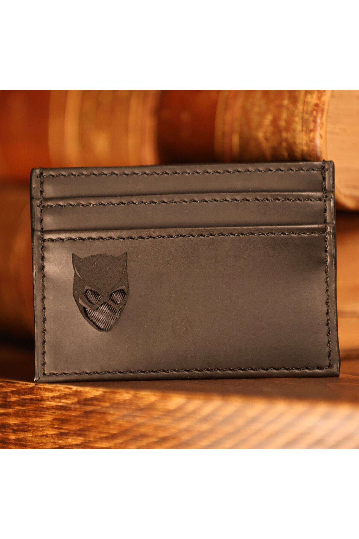 ABAR Kedi Kadın Baskılı Kimlik Uyumlu Cüzdan, El Yapımı Kartlık, Catwomen Figürlü, Hediyelik Kartlık