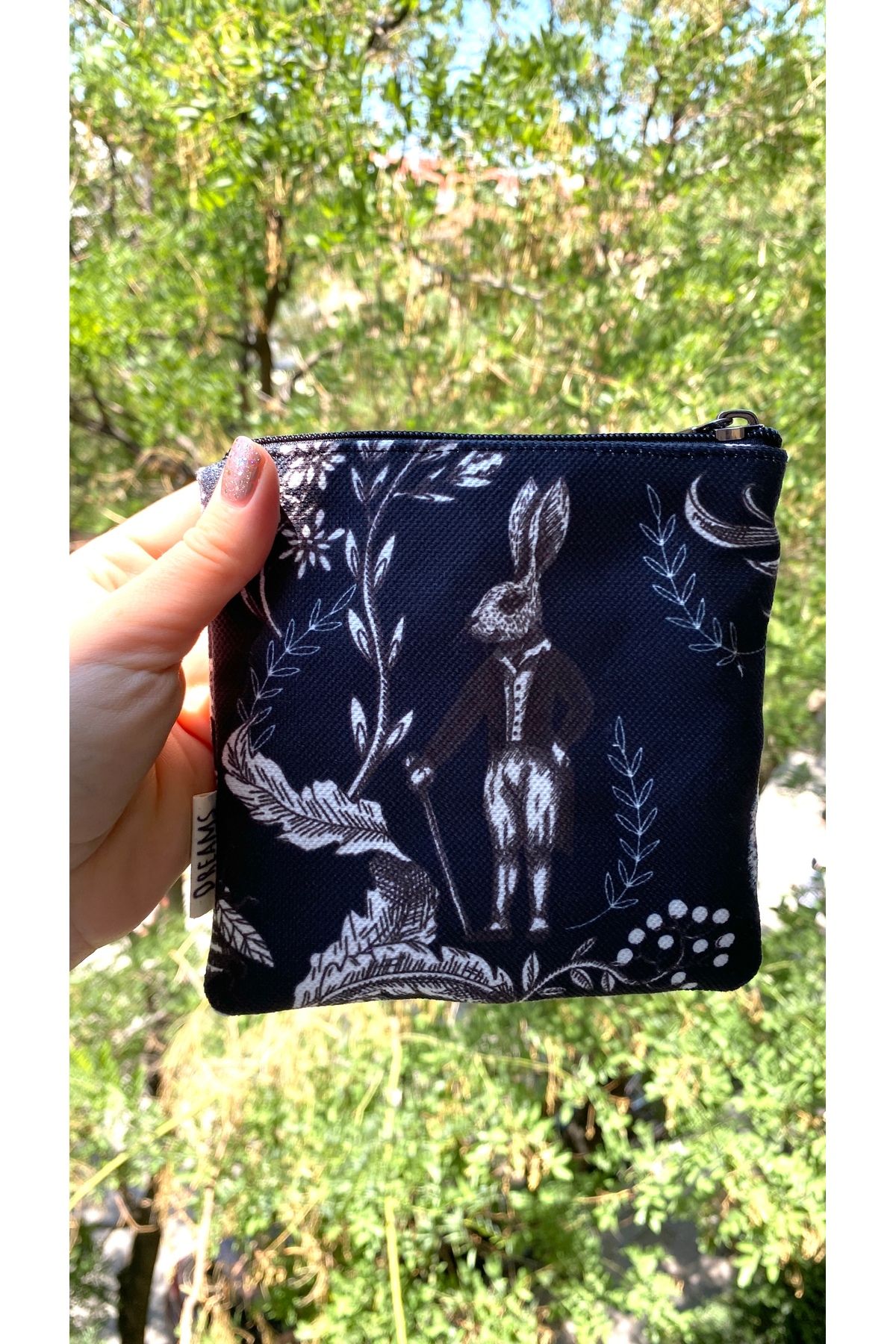 TALKING DREAMS-Mini Wallet with Gothic Print 2