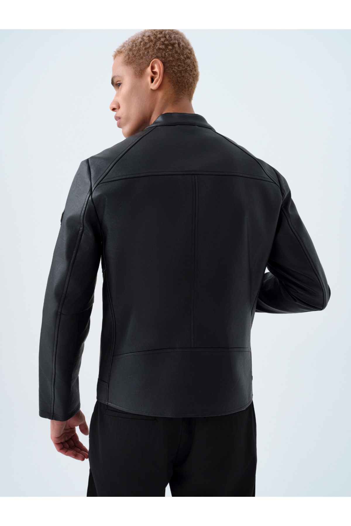 Loft-Men's Pu Coat - Regular Fit 3