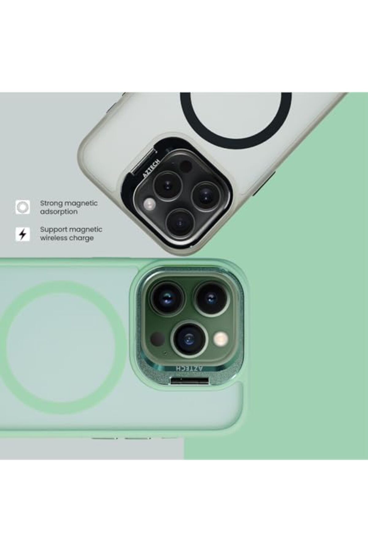 Aztech-for iPhone 16 Pro Max Case Compatible & MagSafe Supports Magnetic Wireless Charging Built-in 6