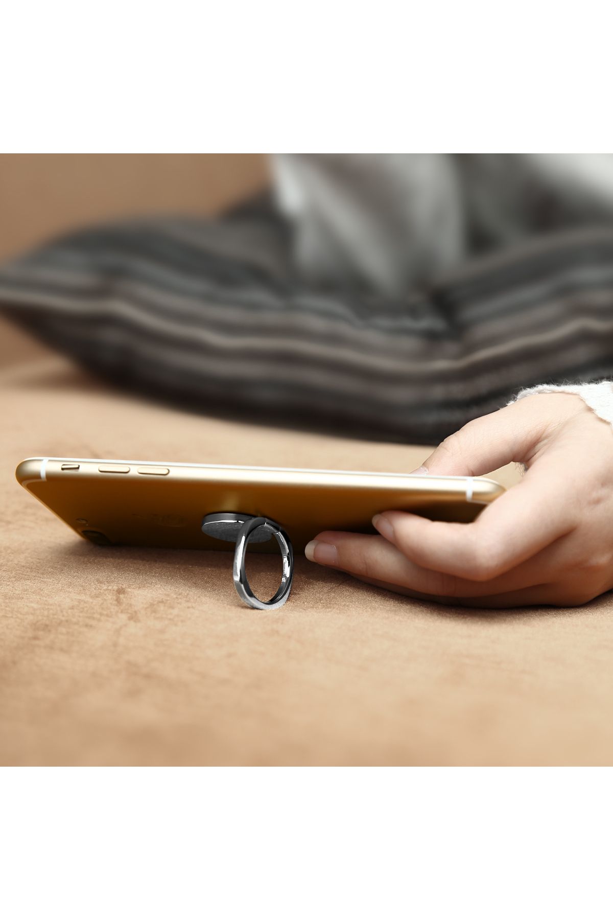 Baseus-Suport magnetic pentru telefon cu deget inelar Privity și funcție de suport - Argintiu 8
