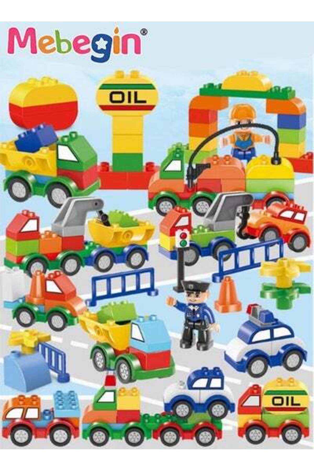 MEBEGIN-168PCS Building Blocks Set with Different Car Models, DIY Assembling Toys, Early Education Toy 1