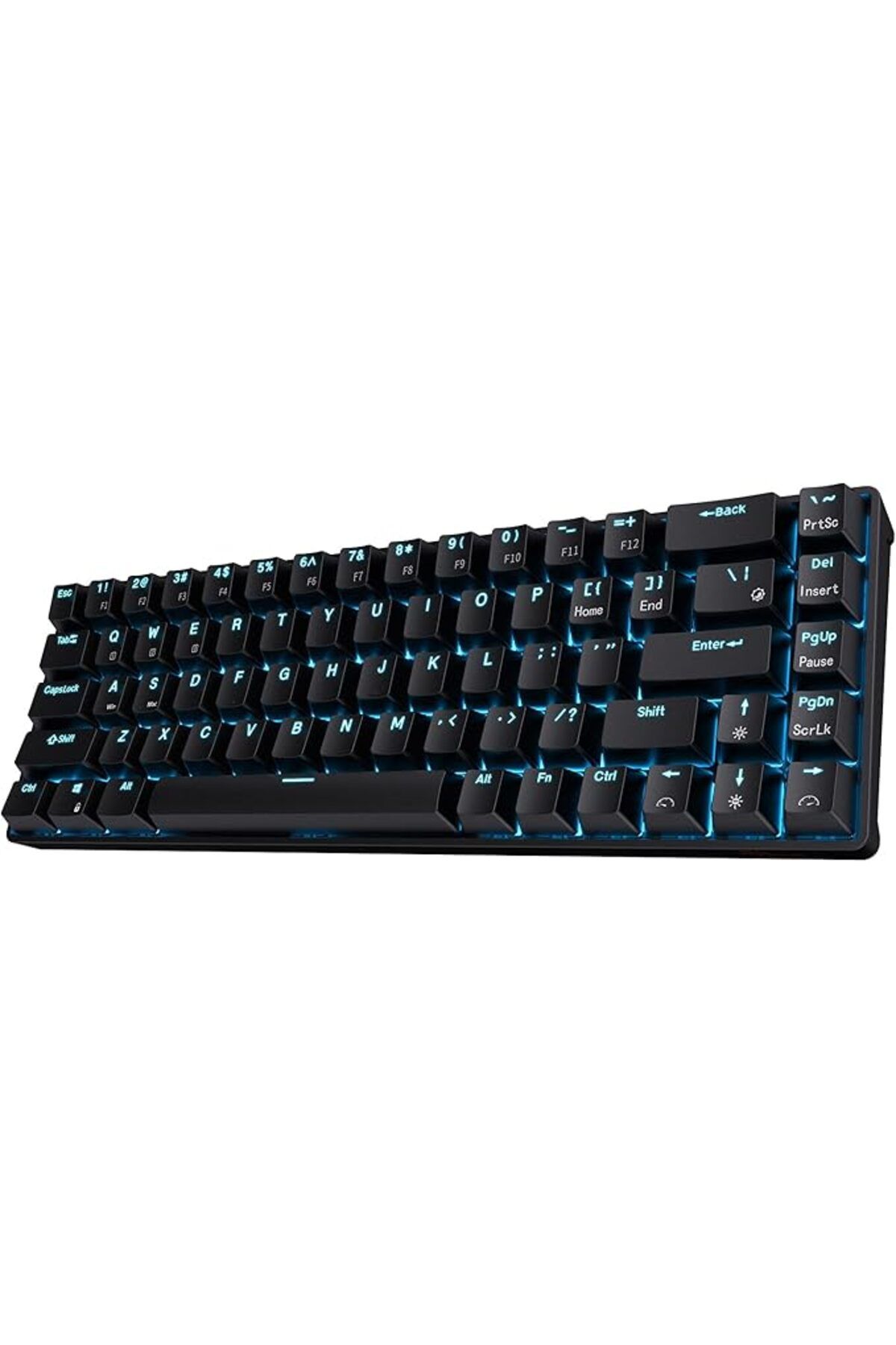 COOYA-Gaming Keyboard Wireless Hot Swappable,with Stand-Alone Arrow/Control Keys, Black, Quiet Red Switch 1