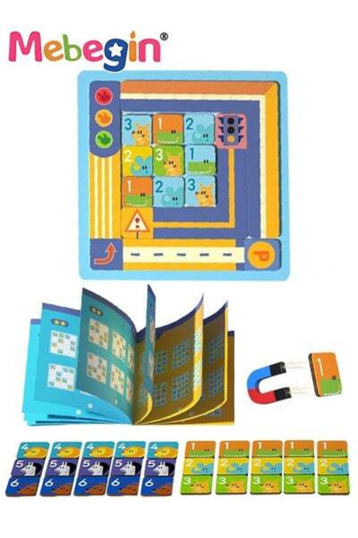 MEBEGIN-4 In 1 Magnetic Sudoku Game with 100 Puzzles & 36 Chessman, Fun Preschool Learning Activities 3
