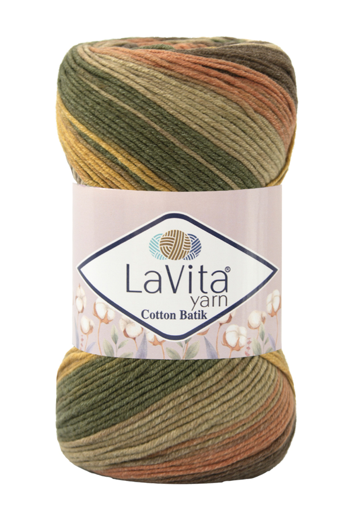 Cotton Batik Hand Knitting Yarn 60% Cotton 40% Acrylic 100gr (CB07 skulent)