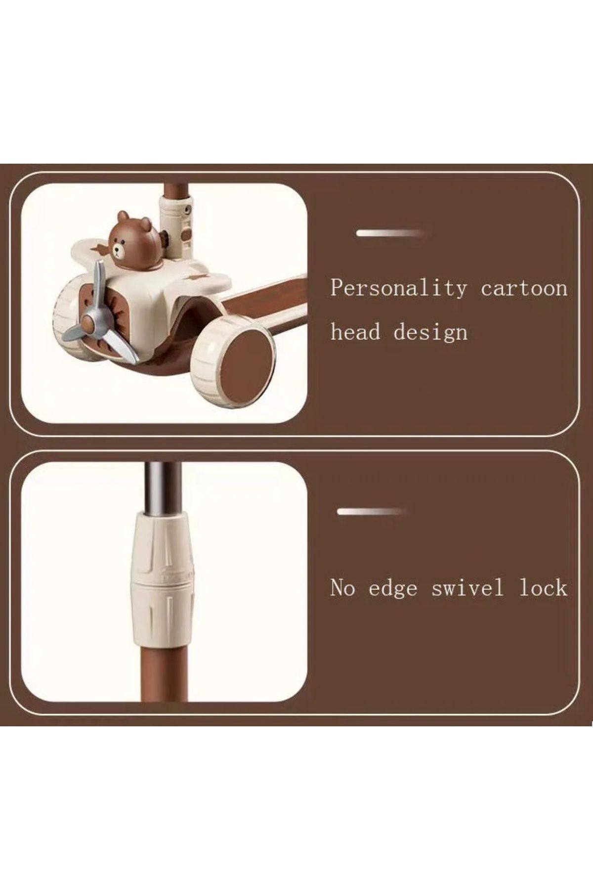 Nichiduta-3 in 1 scooter for children, Nichiduta, foldable, with adjustable handlebar, ergonomic handles, music, 5