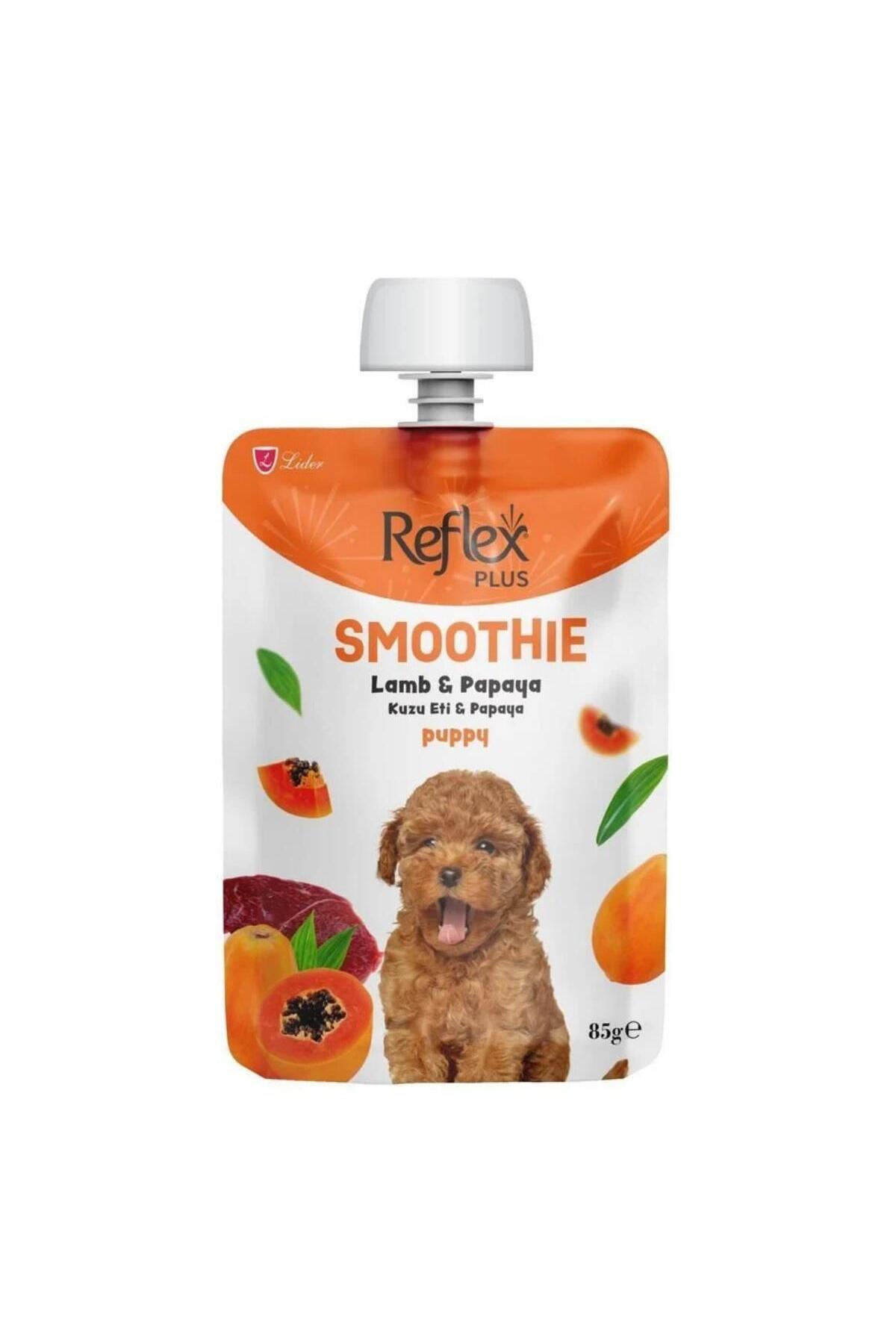 Reflex Plus Smoothie Kuzu Etli ve Papayalı Sıvı Yavru Köpek Ödülü
