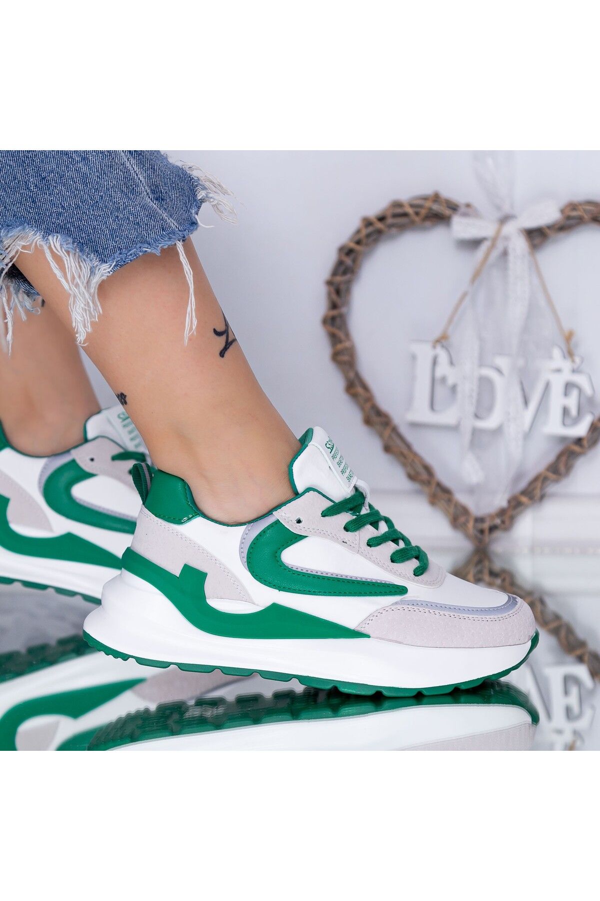 mei Pantofi Sport Dama Verde Femeie - 37