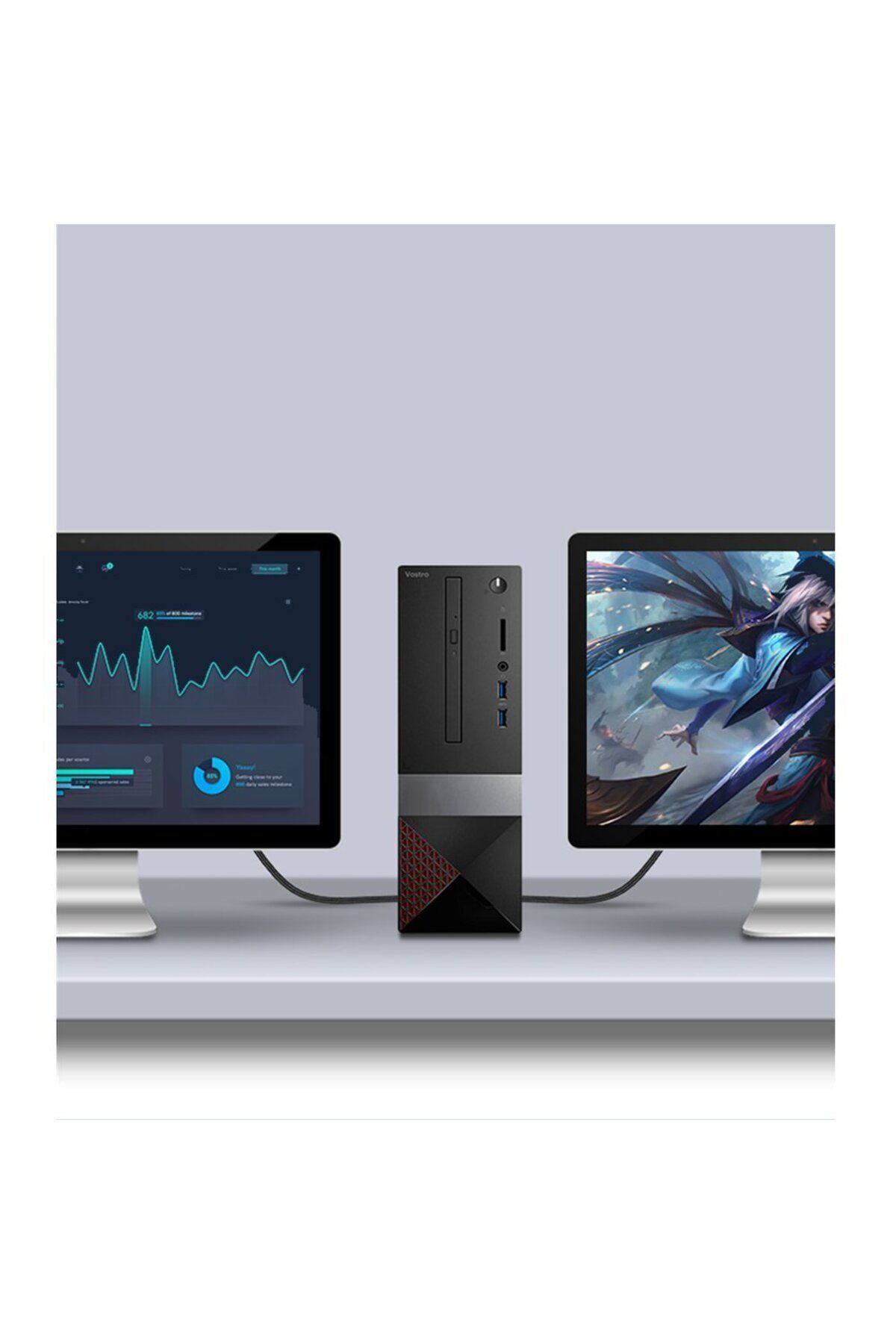 Ugreen-Cablu DisplayPort, Durabil, Flexibil, DP112, DP1.4, 8K, 3m, Negru 7