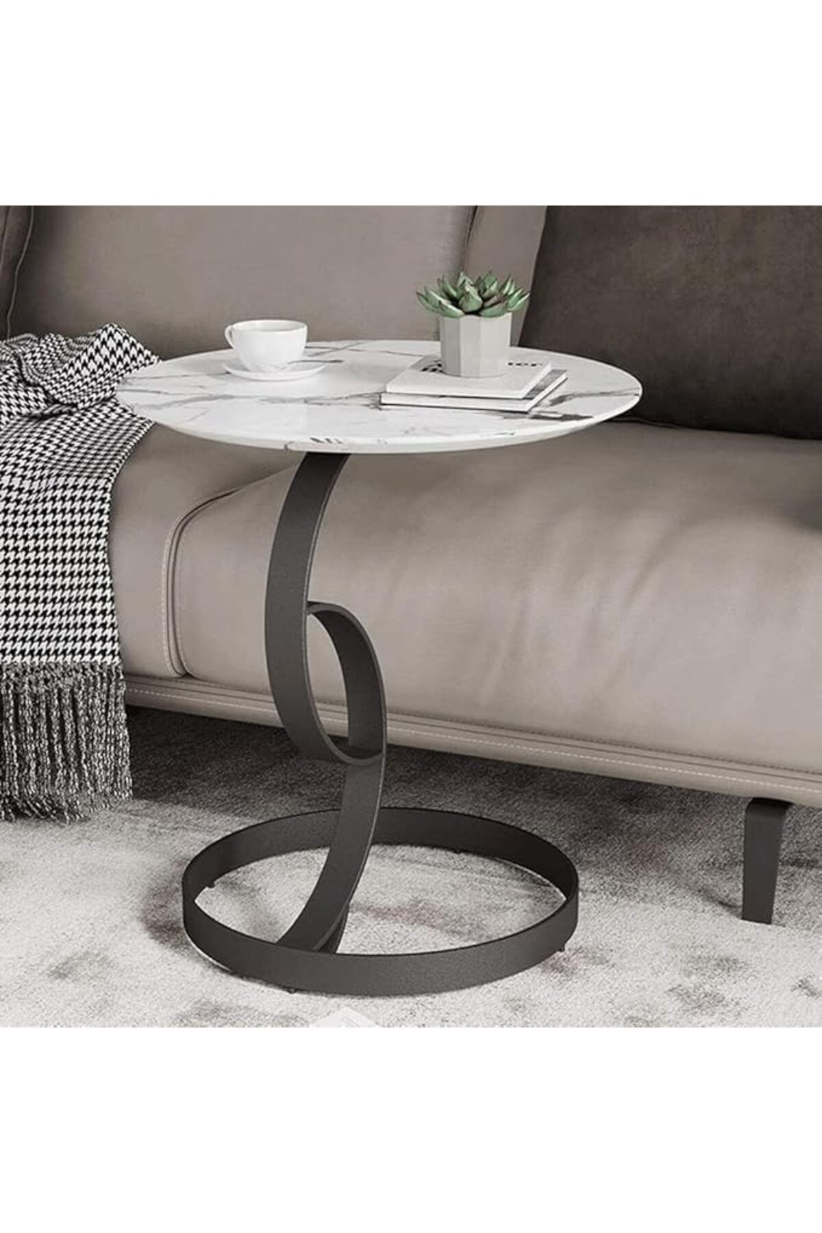 Türkiye-Side End Table, Lightweight Portable Nordic Coffee Table, Easy to Assemble, for Small Spa 3