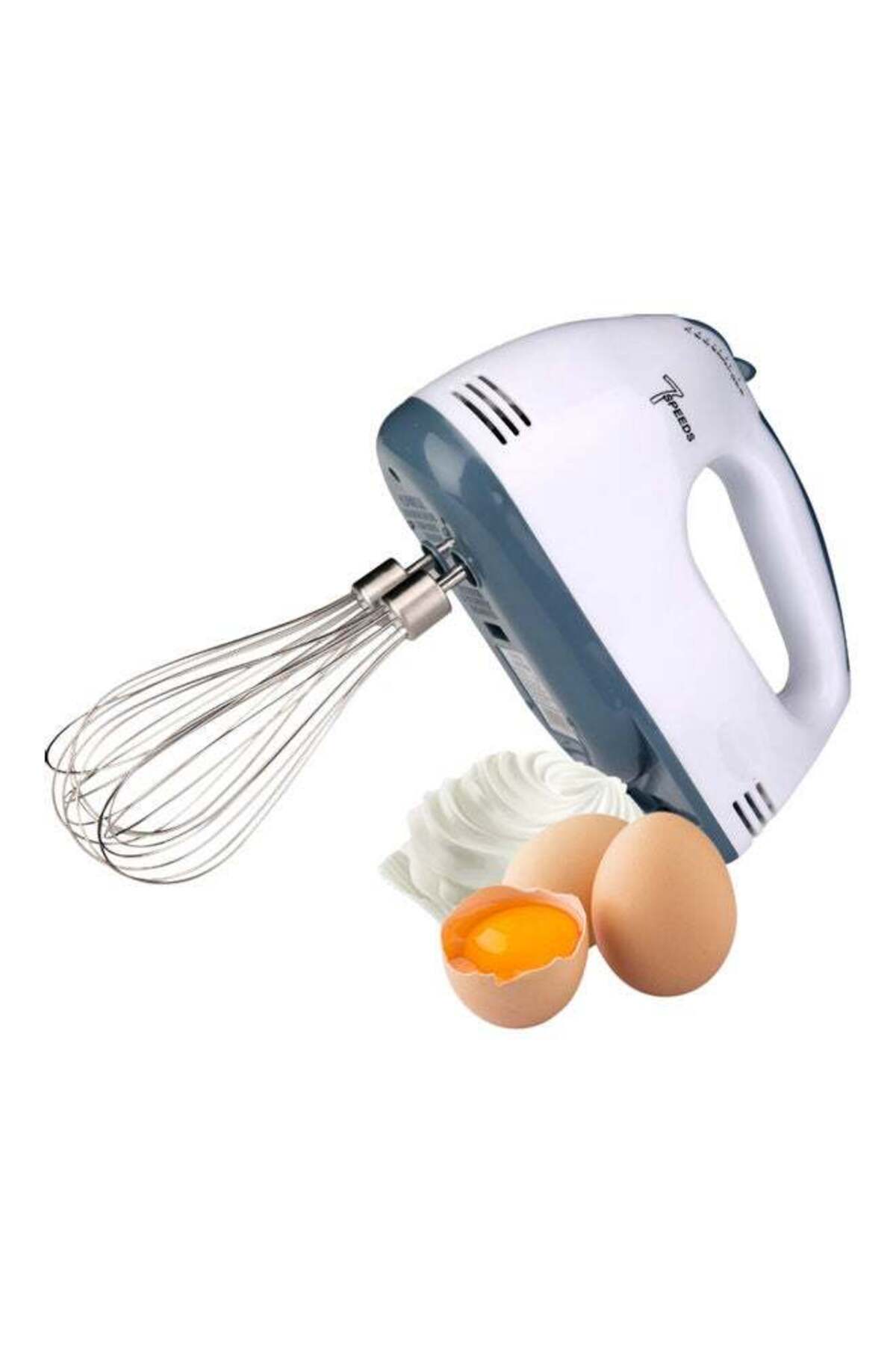 خفاقة بيض كهربائية أوتوماتيكية من الفولاذ المقاوم للصدأ بـ 7 سرعات مع قابس أمريكي