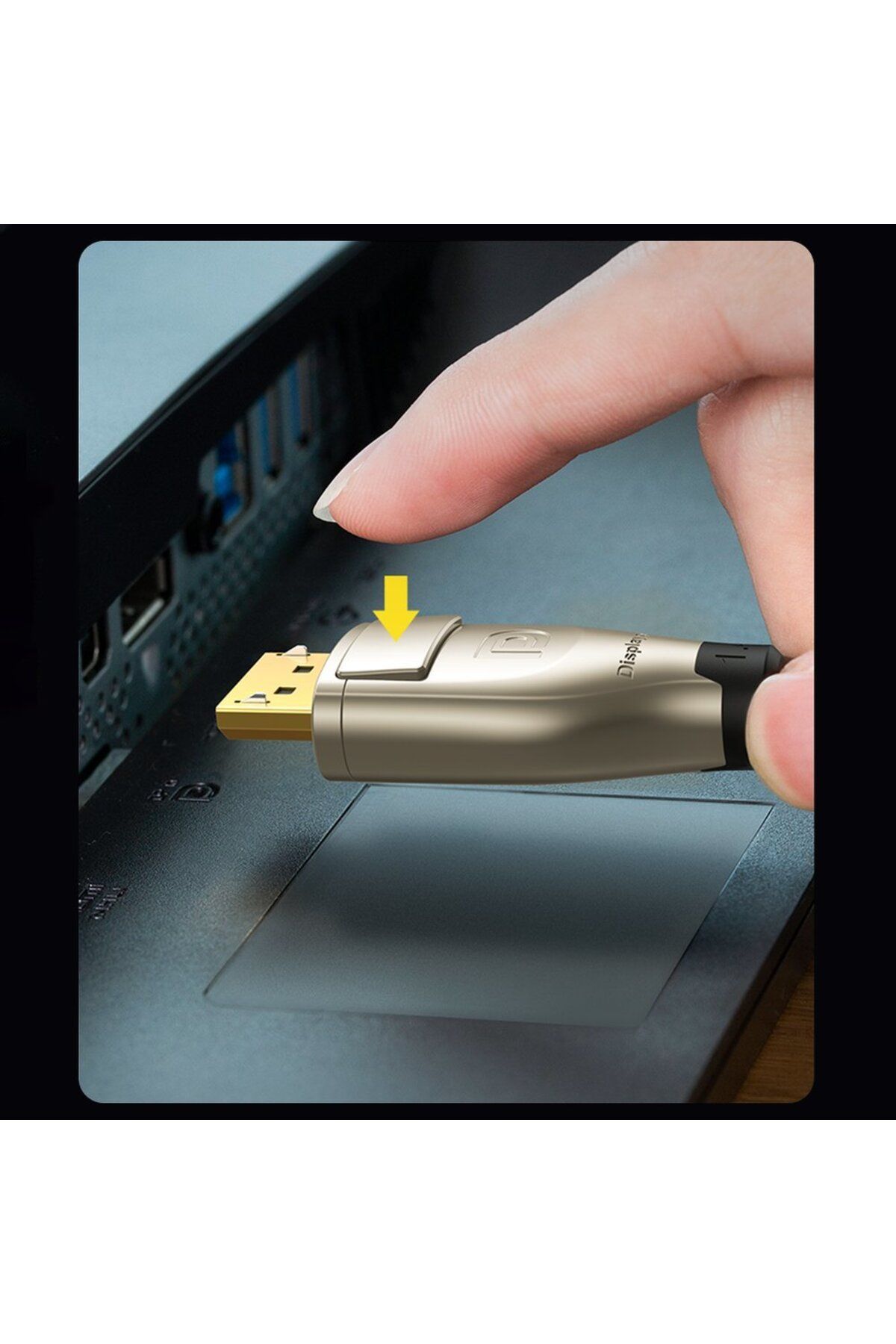 Ugreen-Cablu DisplayPort, Durabil, Flexibil, DP112, DP1.4, 8K, 3m, Negru 4