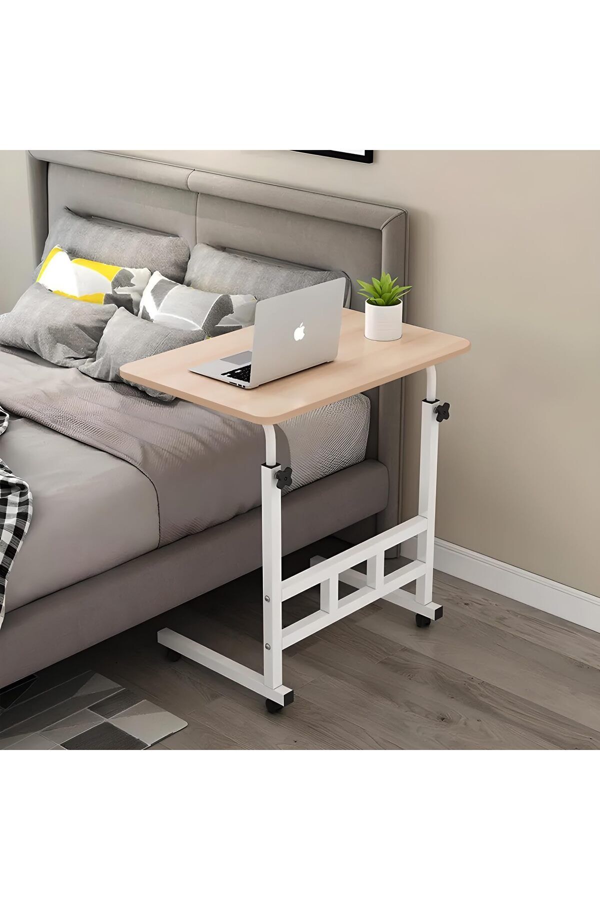 Türkiye-Upgraded Metal Base Adjustable Multipurpose Movable Desktop Computer Mobile Laptop Desk H 1