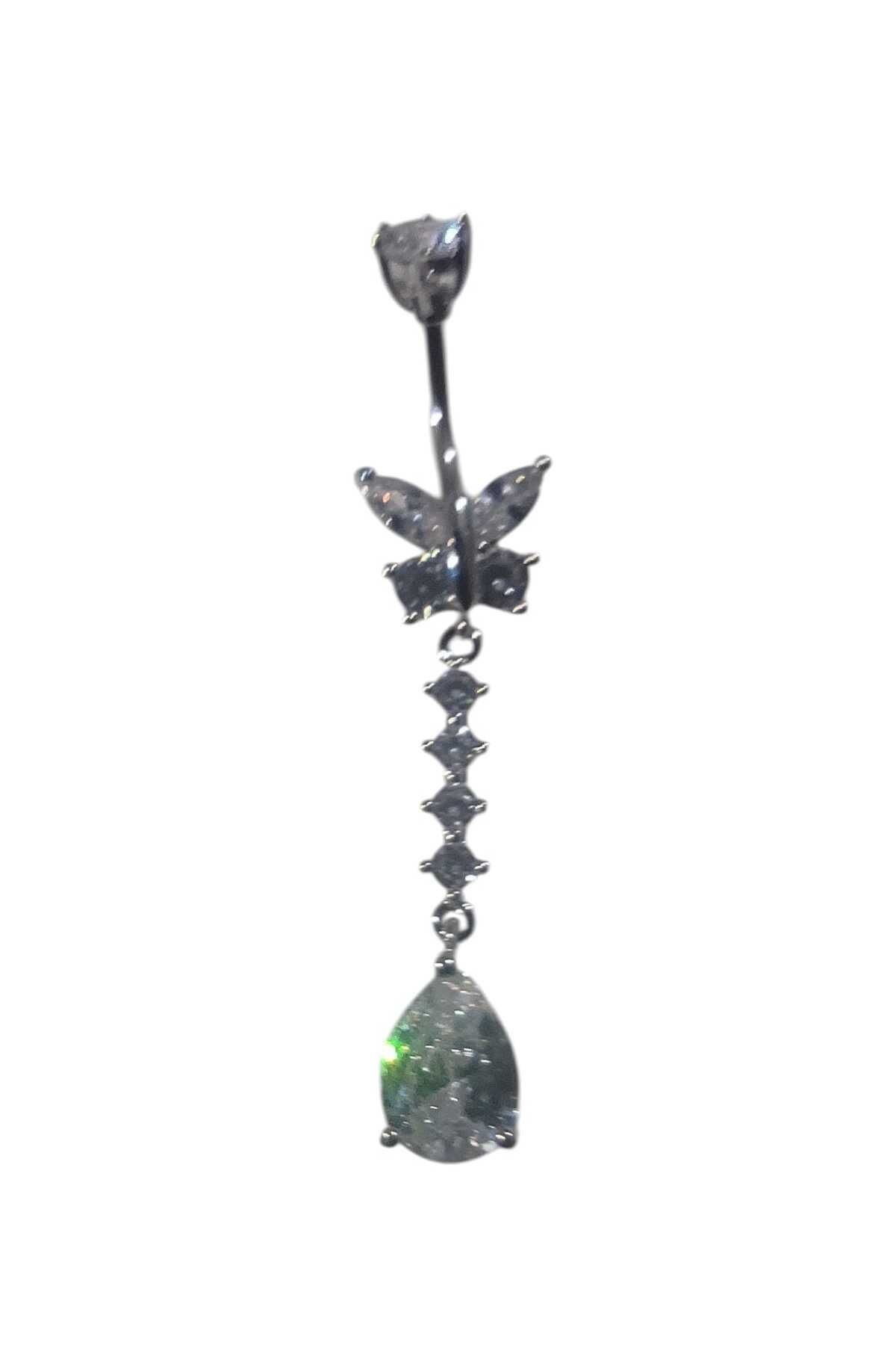 Begonia Accessories-316L Surgical Steel Stainless Tarnish Free Fashion Zircon Stone Navel Piercing 3