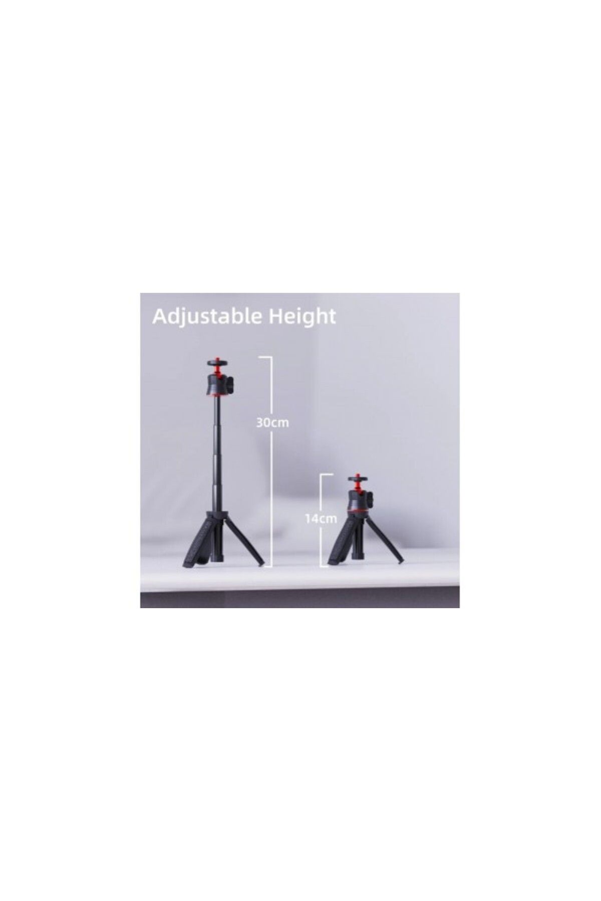 SUREWO-Mini tripod and selfie stick, Surewo, compatible with GoPro Hero 13,12,11,10,9, Insta360 X3, black 4