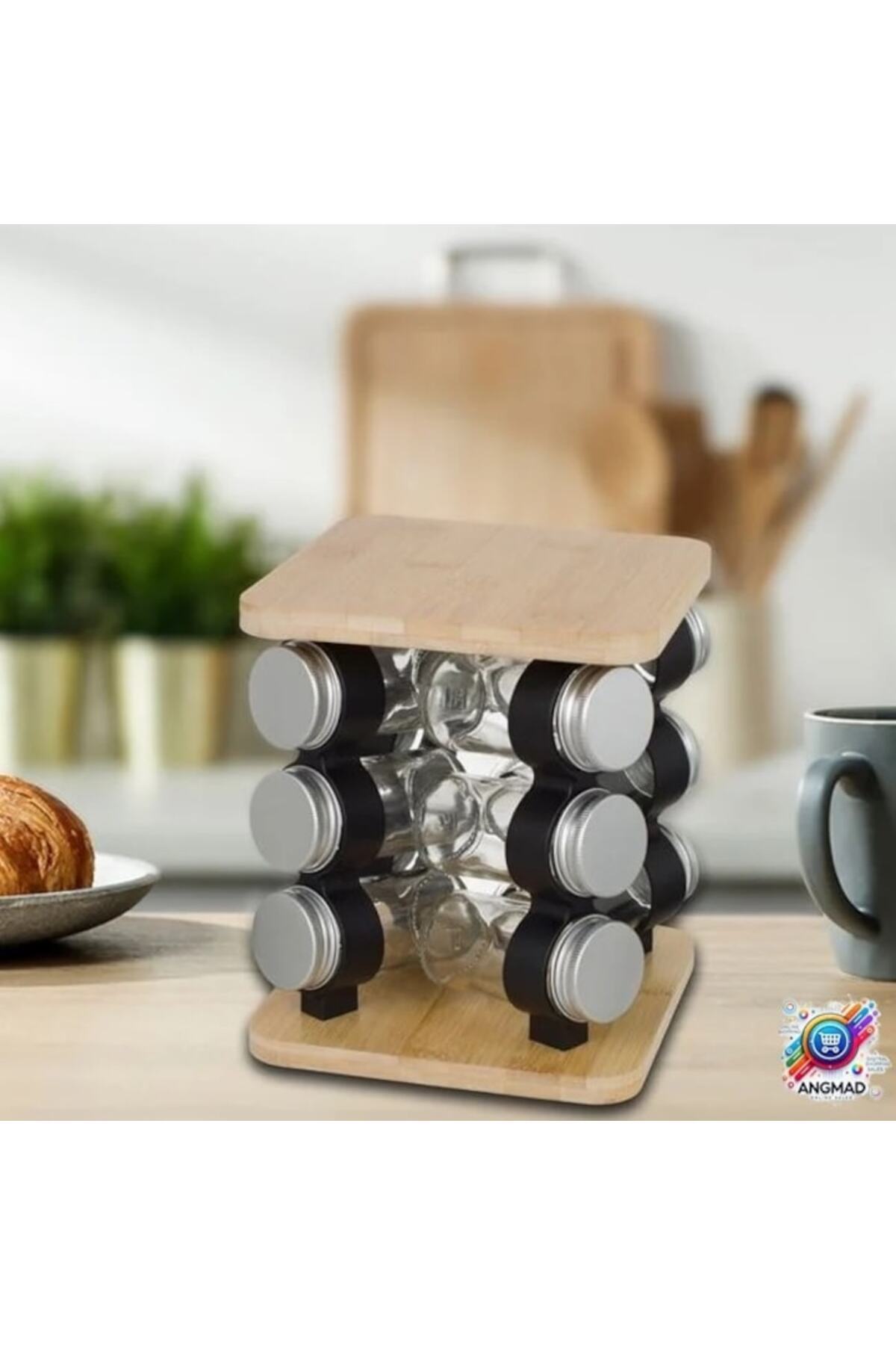 ANGMAD-Rotating Set with 12 Spice Containers, 3