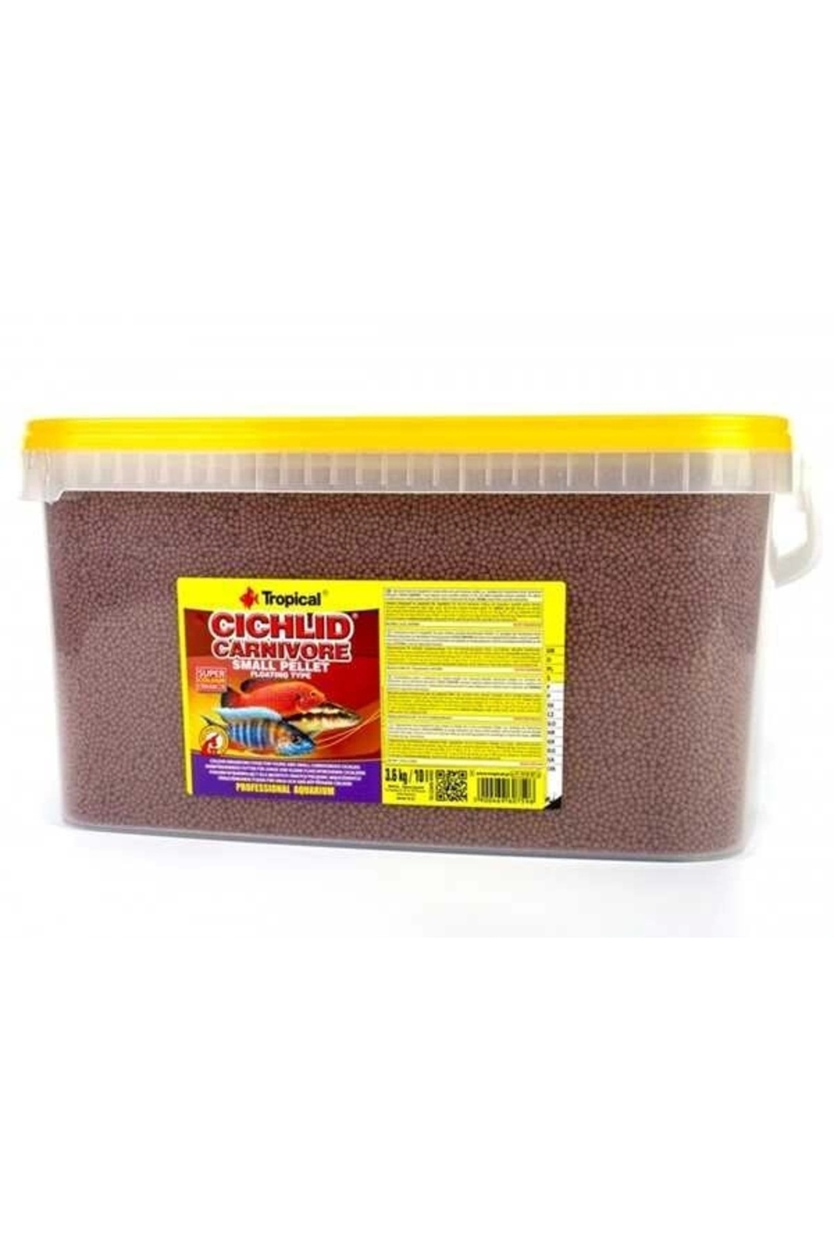 Tropical Cichlid Carnivore Small Pellet 100 Gram Küçük Granül Balık Yemi