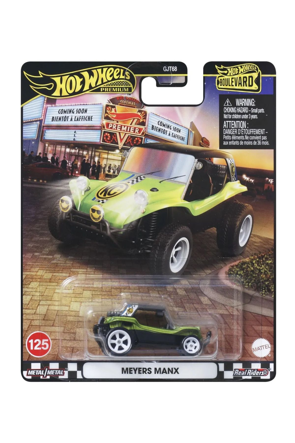 HOT WHEELS-PREMIUM BOULEVARD MEYERS MANX DIE-CAST CAR 1:64 SCALE 1