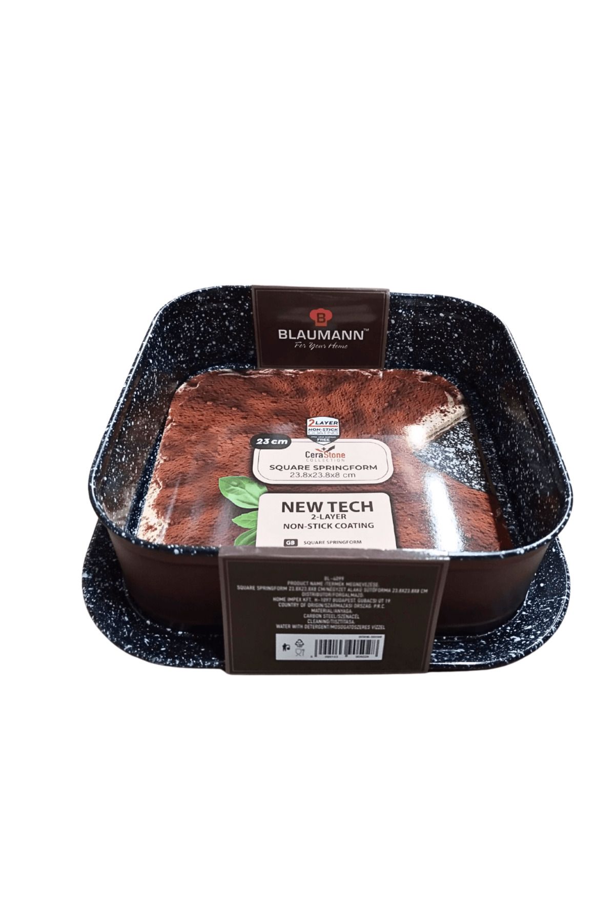 Blaumann-Cerastone Removable Square Cake Pan, 23.8x23.8x8 cm Precision and Versatility in Baking 4