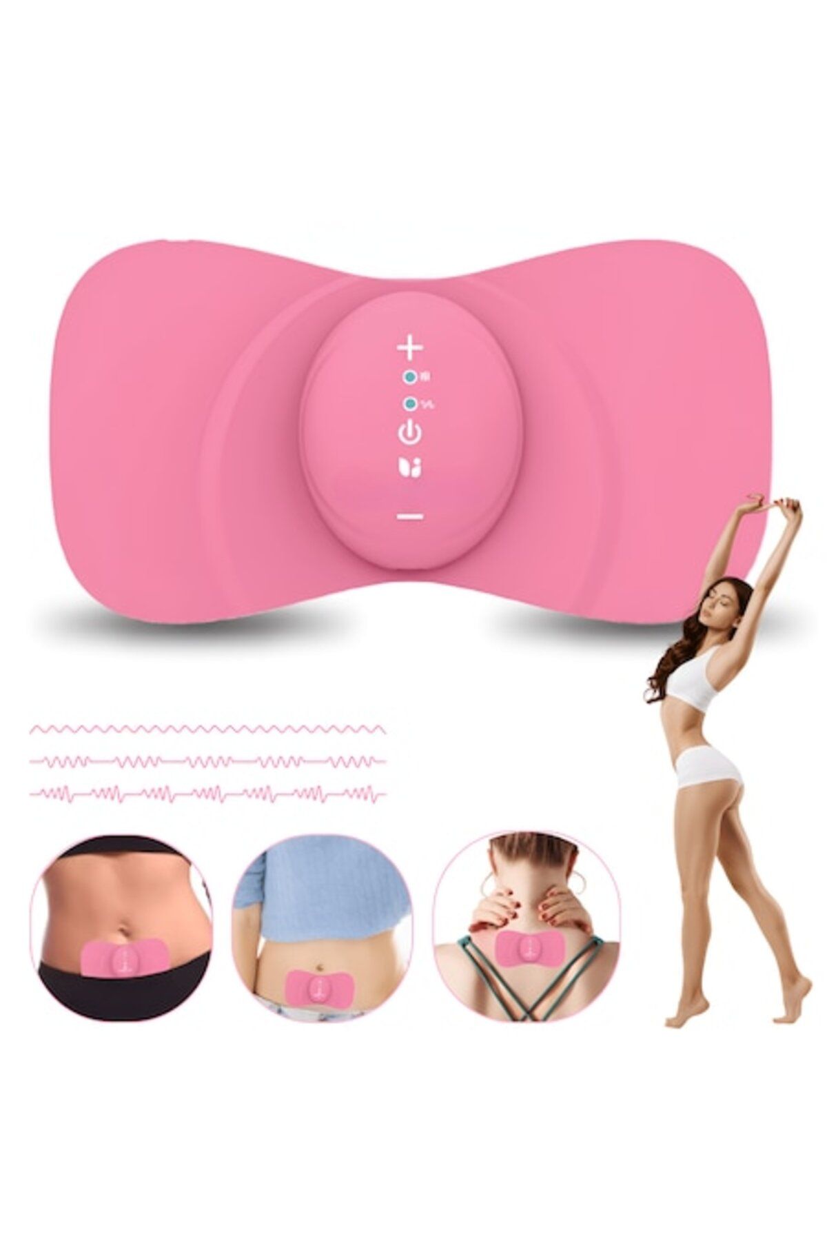 Full Abundance Dispozitiv Pentru Ameliorarea Durerilor Menstruale, Full Abound, Încălzire Electrică Și Microcurent Ems, Roz - One Size