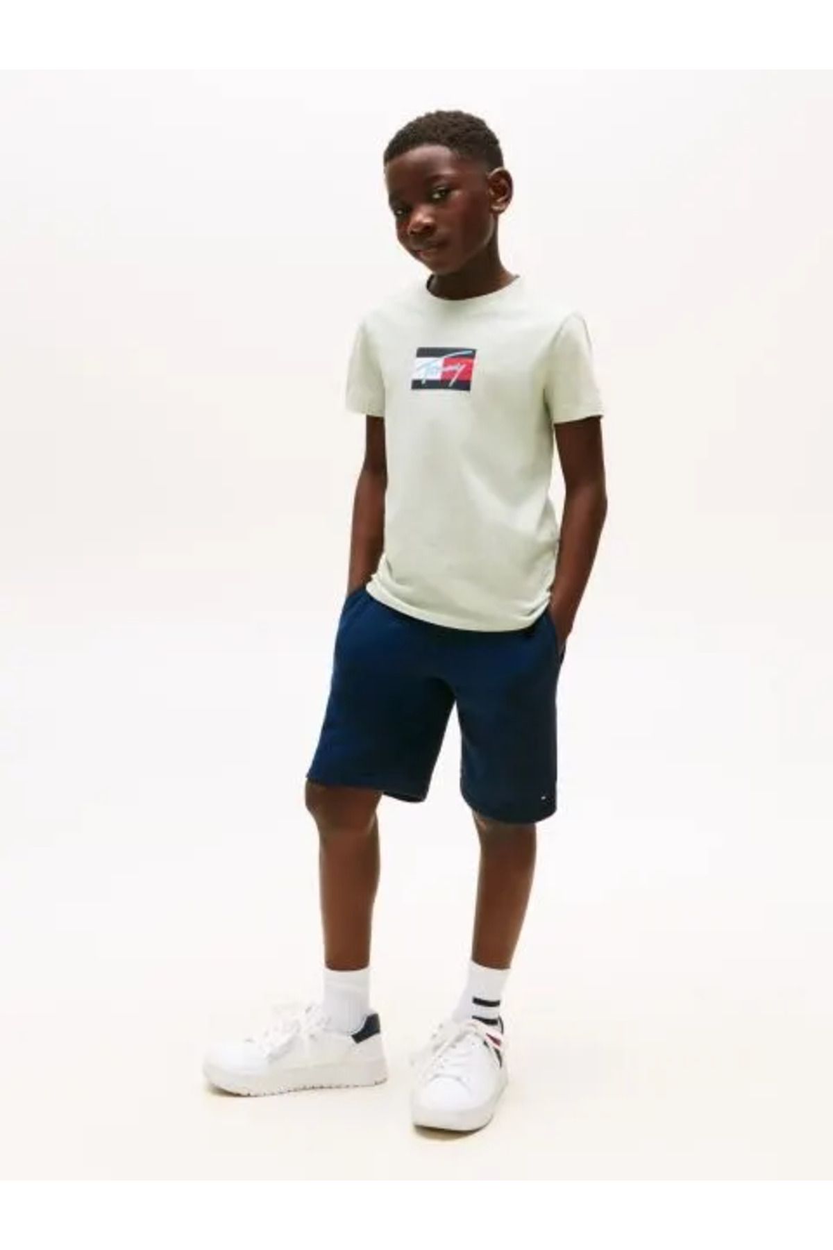 Tommy Hilfiger-TOMMY SCRIPT FLAG PRINT TEE SS 1