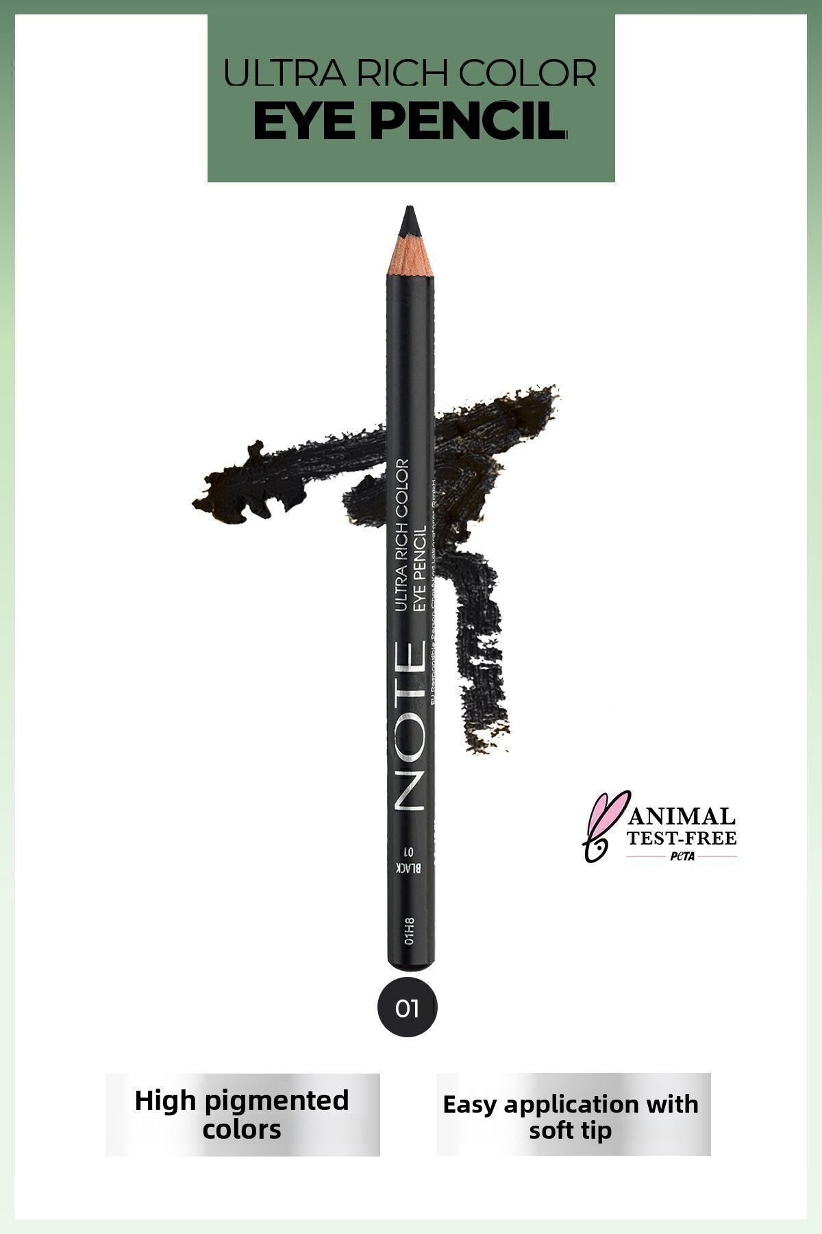 NOTE-Ultra Rich Color Eye Pencil 01 Black - Black 1