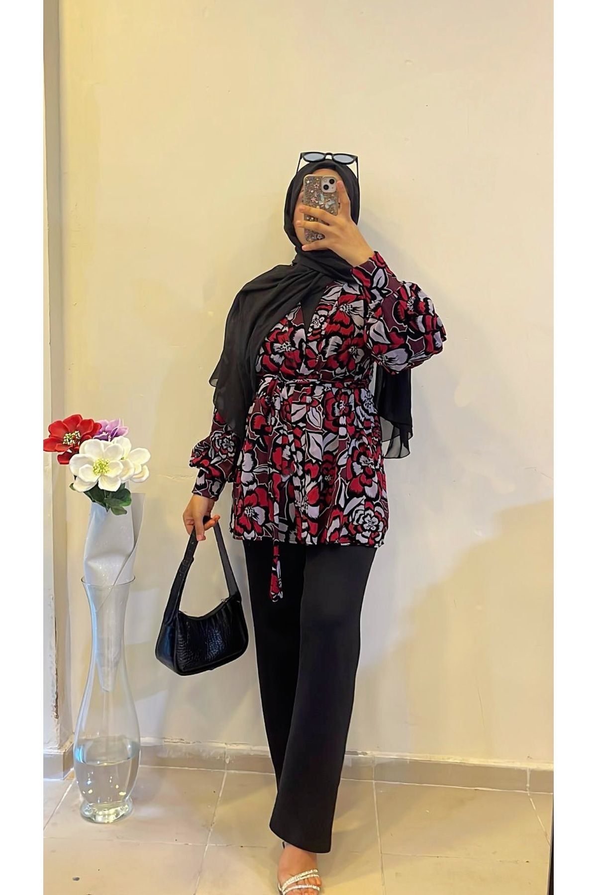 DİLEKBUTİK-Chiffon Summer Print Kimano 3