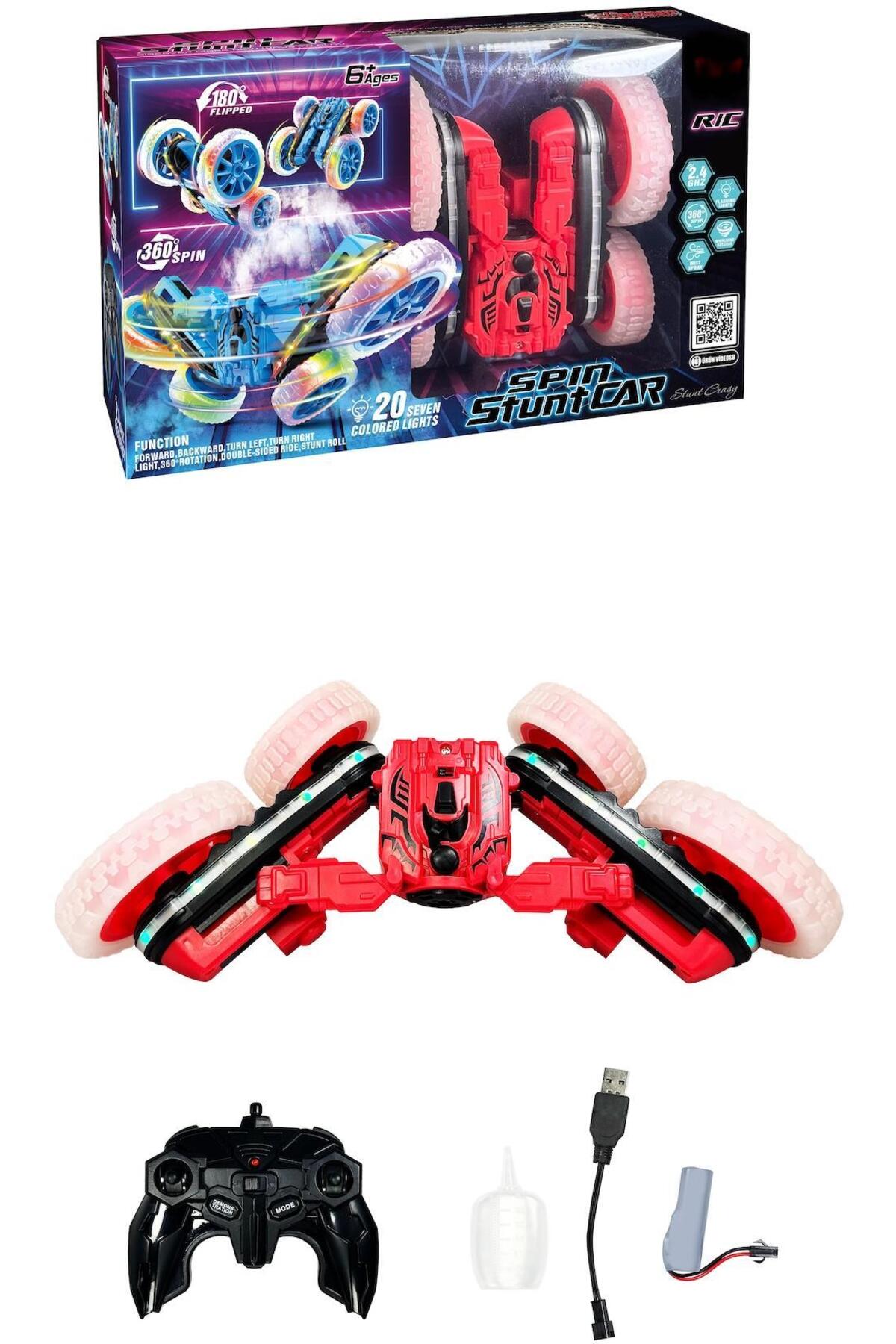 Brother Toys Buharlı Sprey Atan Uzaktan Kumandalı Full Fonksiyon Şarjlı Işıklı 360 Duman Püskürten Akrobat Araba fotoğrafı 6 (önizleme)