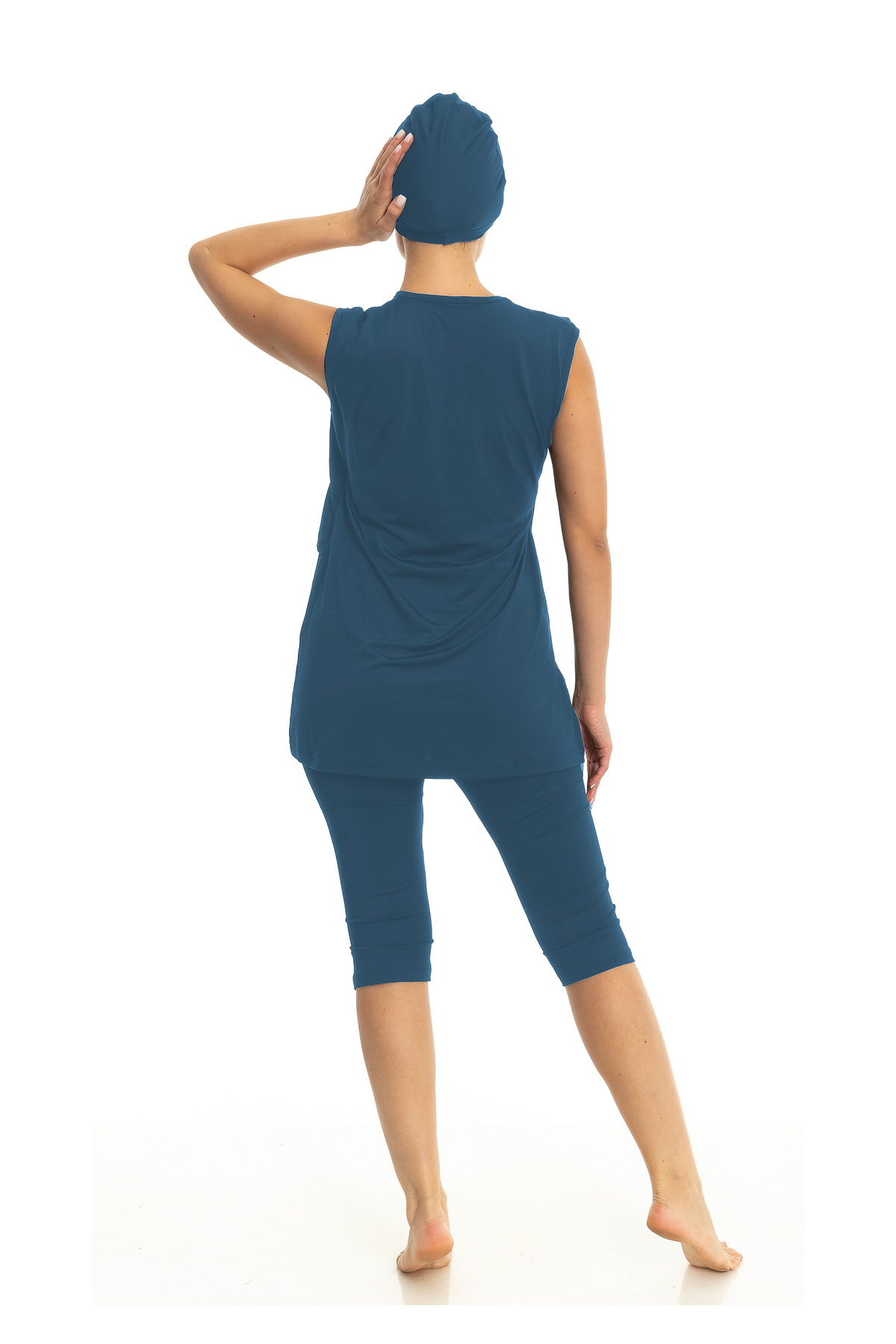 Differend-Semi-Turban Swimsuit Zero Sleeve 3