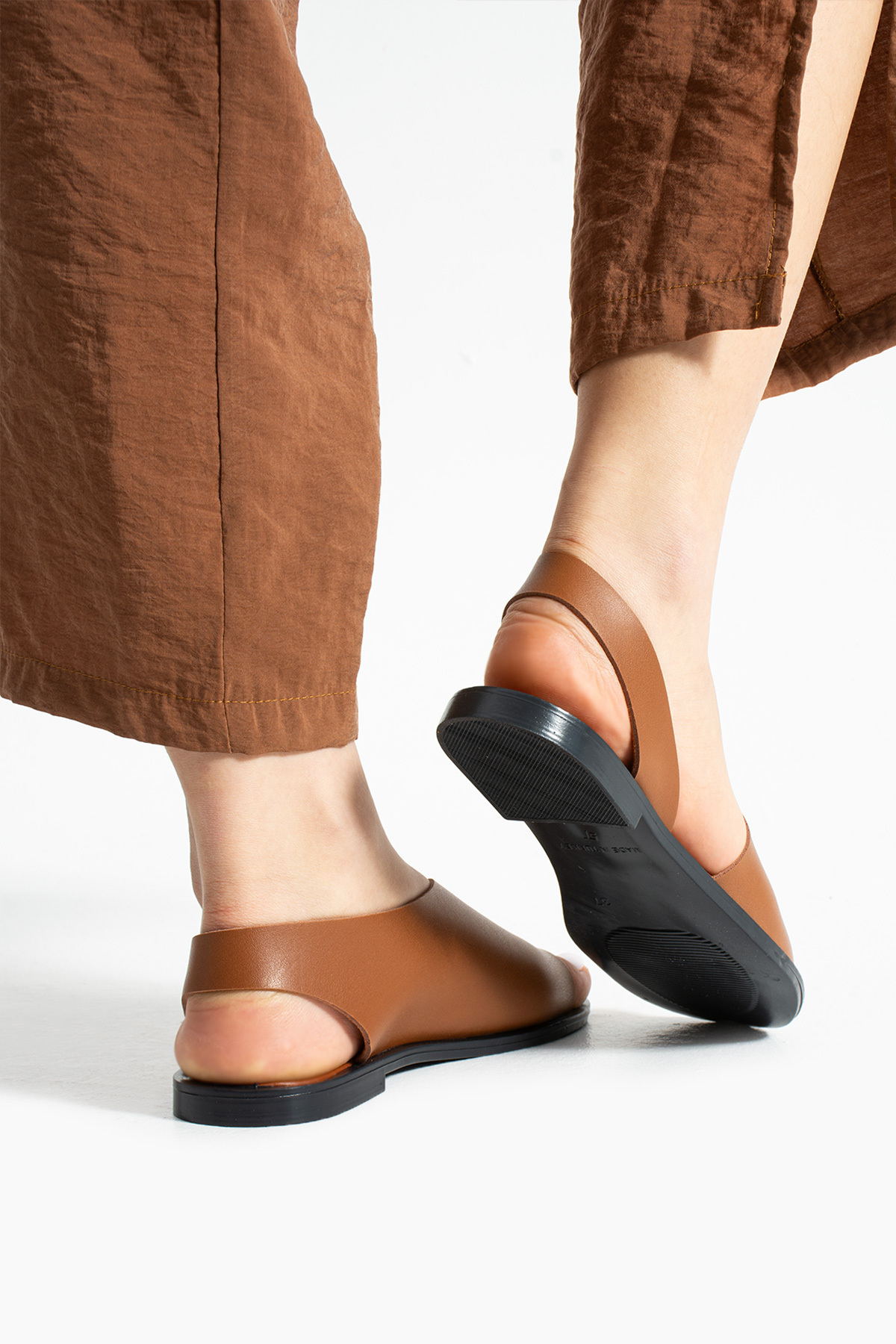 Moda Devrin-Tan Open Ballerina Sandals Summer Shoes 4