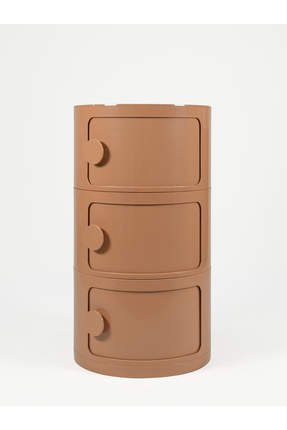 Aryaco Kids Flow 3 Çekmeceli Komodin-Kahverengi