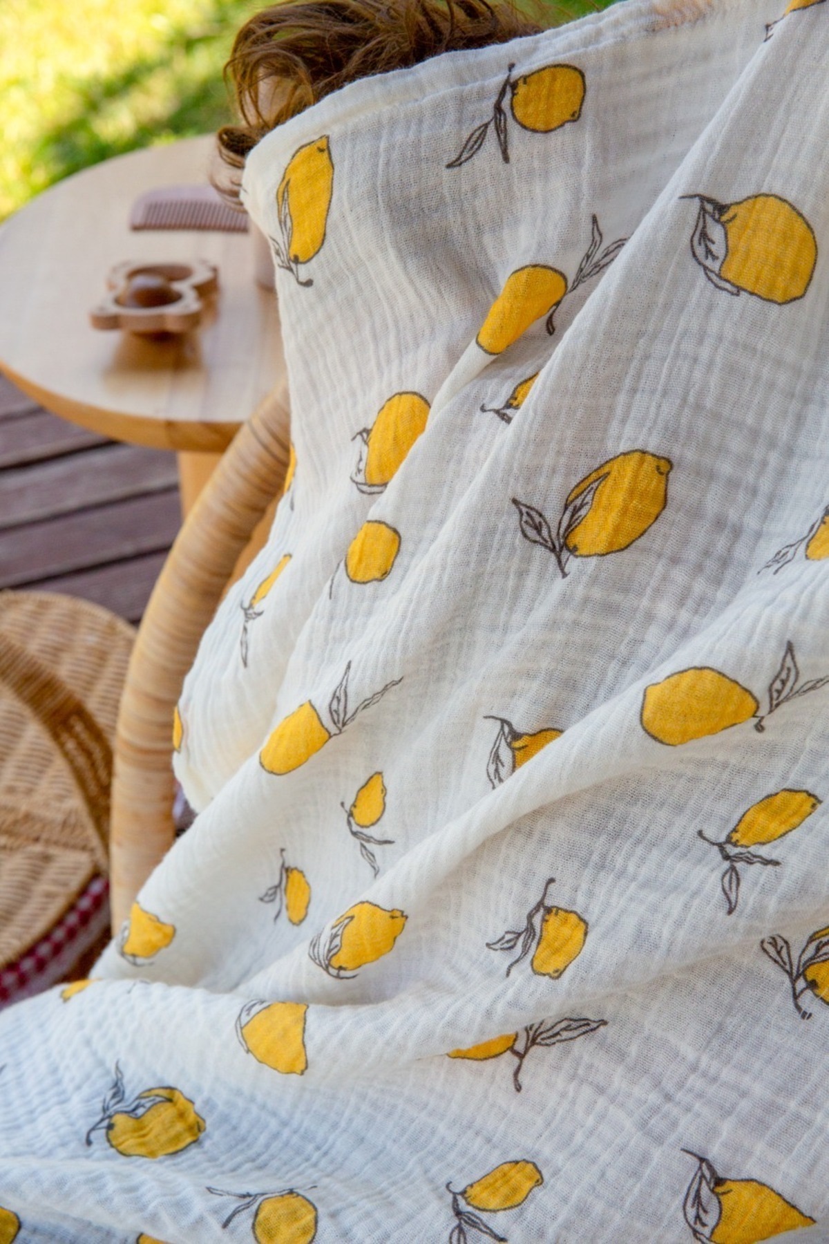 Elias Baby Emzirme Önlüğü %100 Pamuklu Organik Müslin Emzirme Örtüsü Gots Sertikalı Müslin Anne/Bebek Önlük fotoğrafı 5 (önizleme)