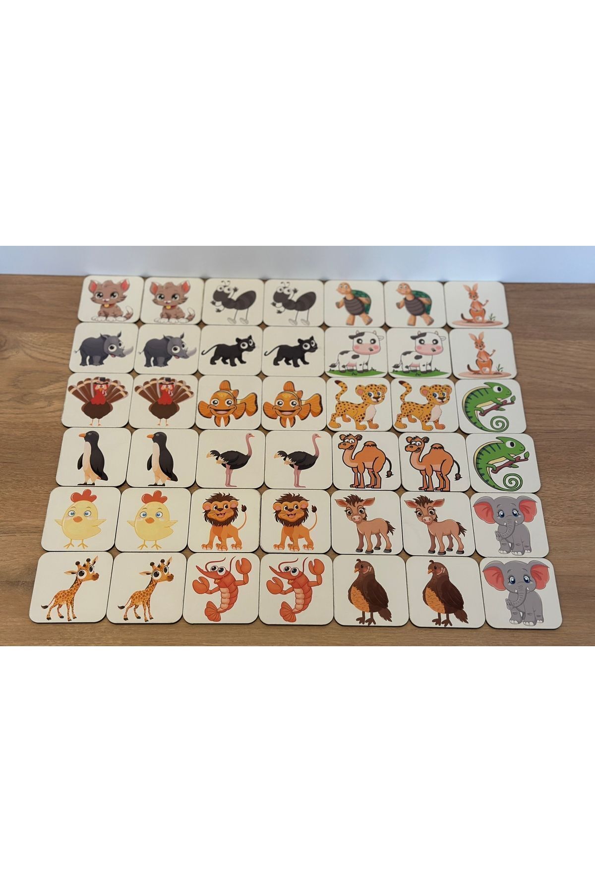 Karter İnovasyon Hayvanlar Eşleme Ahşap Zeka Kartı, Eğitici Oyuncak, Montessori Eğitim Oyuncak, Motor Zeka Oyuncaklar fotoğrafı 5 (önizleme)