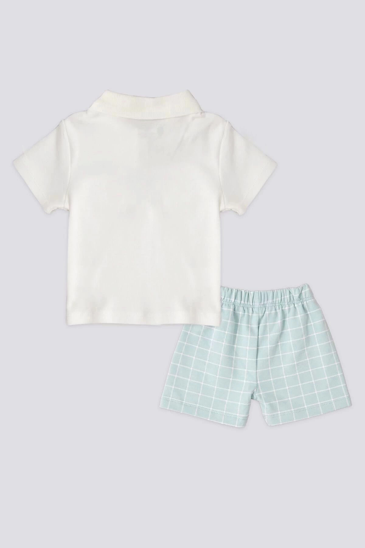 U.S. Polo Assn. Erkek Bebek 2 Lı Kısa Kol T-shırt Takım - Krem fotoğrafı 3 (önizleme)