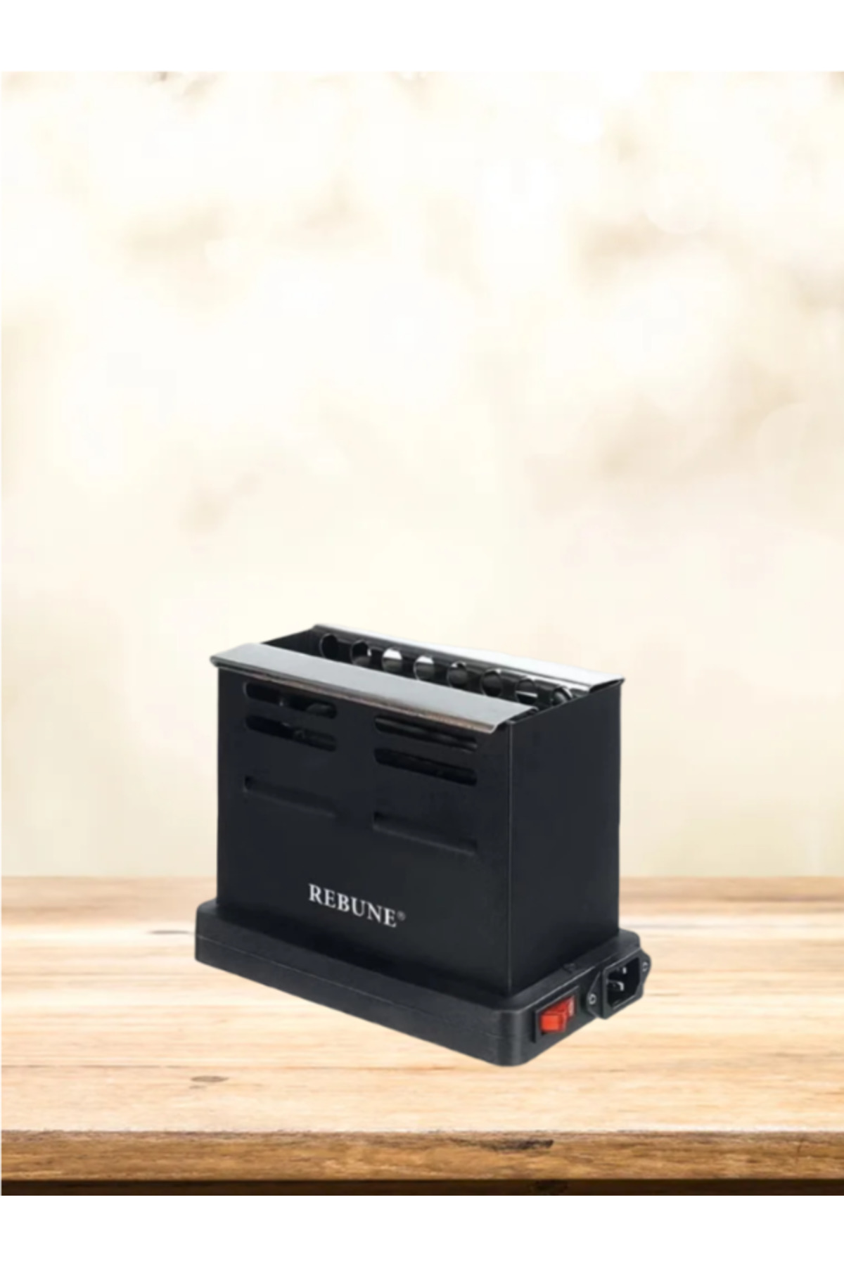 موقد فحم كهربائي 800 واط RE-4-056B أسود