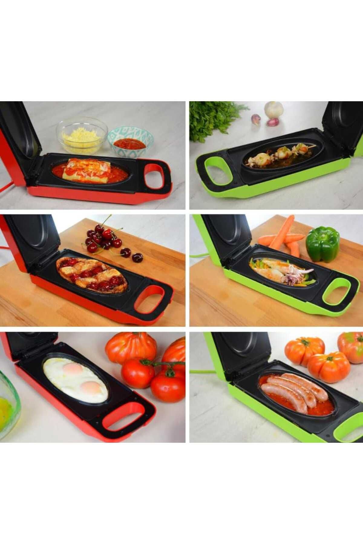 Generic-Omelette & Pancake Maker Non-Stick – Electric Breakfast Grill with Dual Plates, Cool-Touch Handle 4