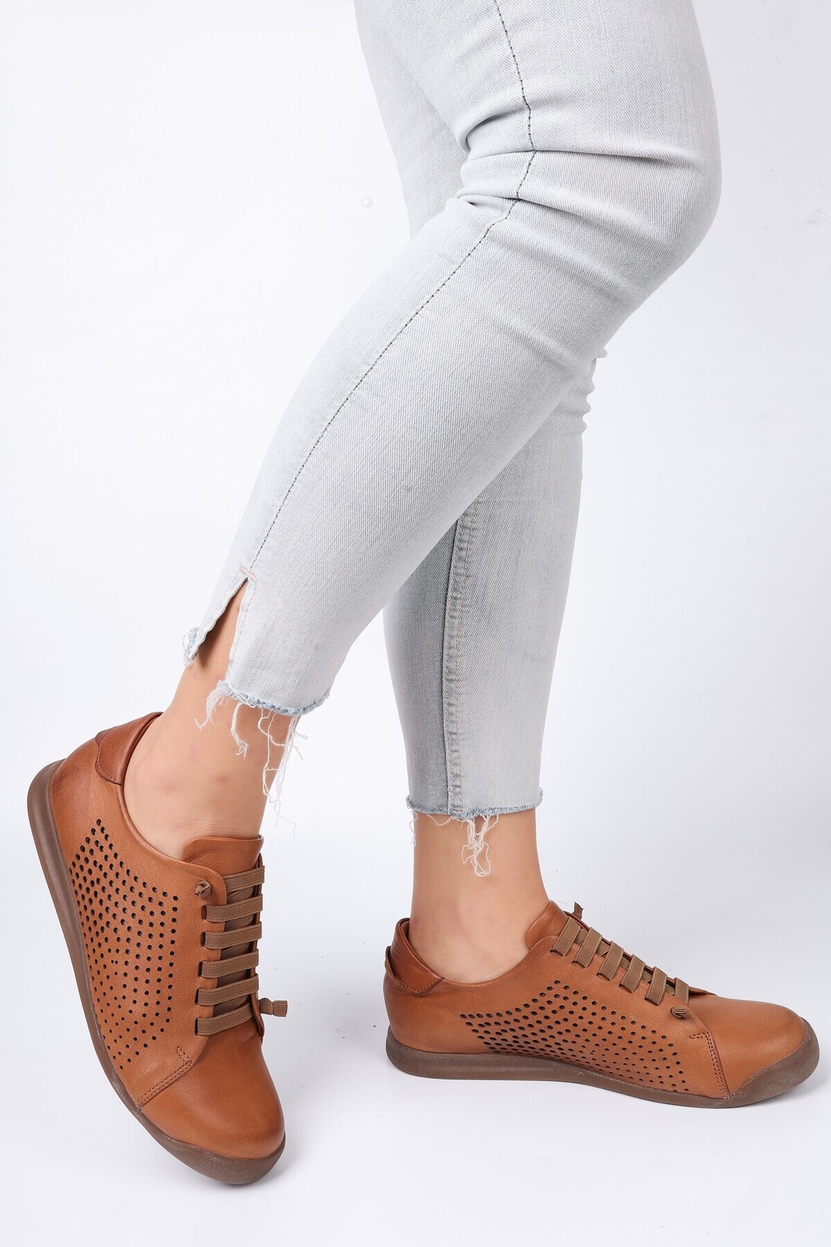 NON-WOMAN GENUINE LEATHER ORTHOPEDIC THERMO SOLE DAILY BREATHING CASUAL SHOES OXY1602