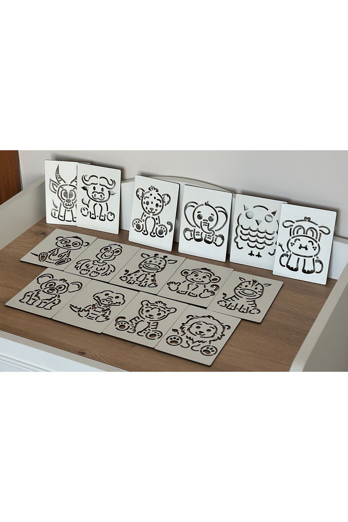 Karter İnovasyon Safari Hayvanları Çizgi Çalışma Seti, Eğitici Oyuncak, Montessori Eğitim Oyuncak, Motor Zeka Oyun fotoğrafı 2 (önizleme)