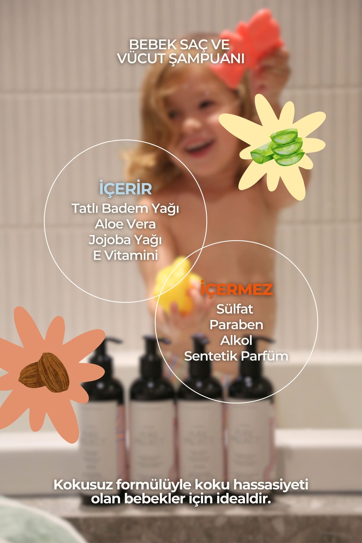 Pure Project Unisex Bebek Saç Ve Vücut Şampuanı fotoğrafı 3 (önizleme)