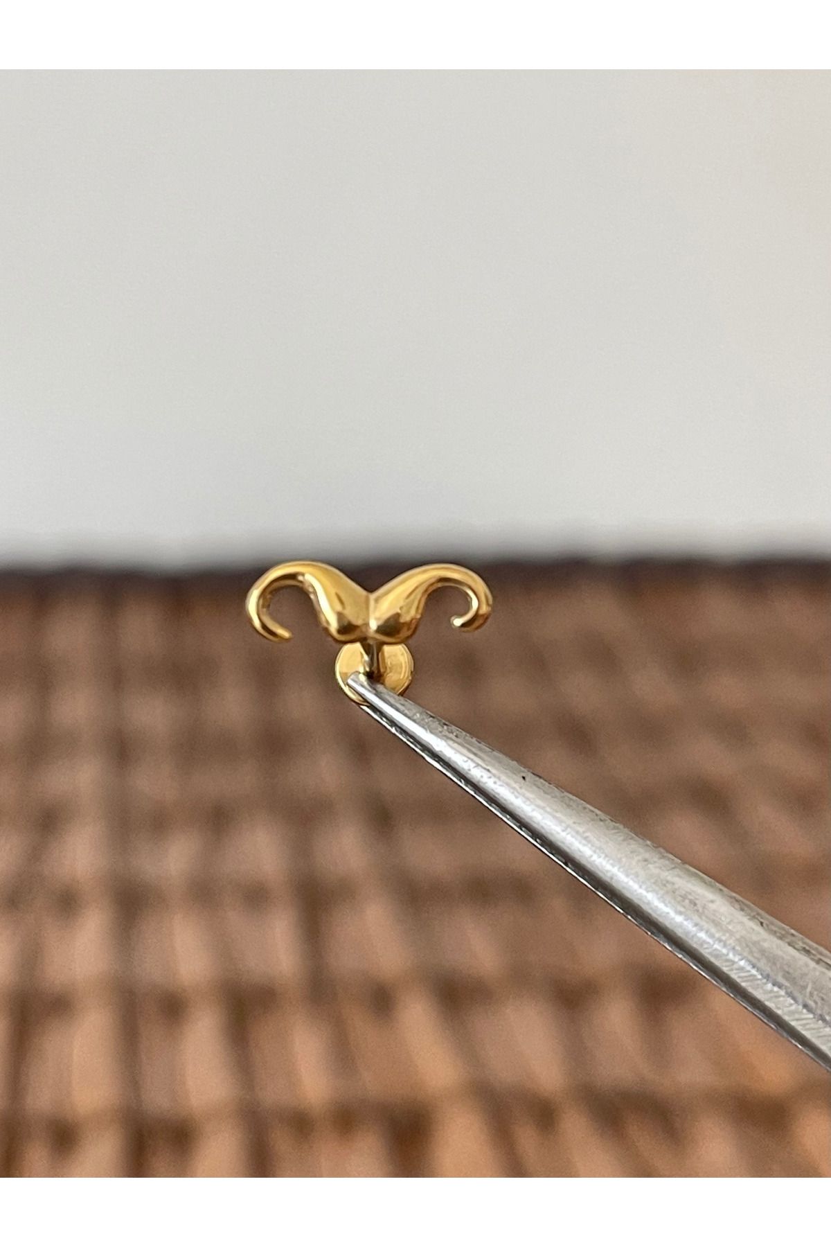 Rupen Kraft-316 L Surgical Steel Mustache Model Lip Cartilage Helix Tragus Piercing 1