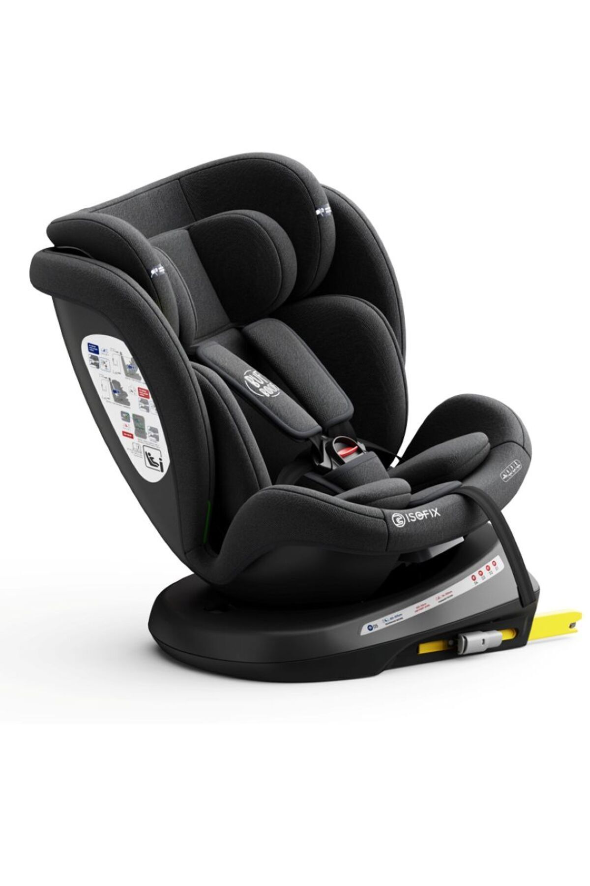 BUF BOOF-Scaun Auto Twt Plus Isize Blackjeans Isofix Rotativ 360 Pozitie Somn Top Tether 40-150 Cm 5