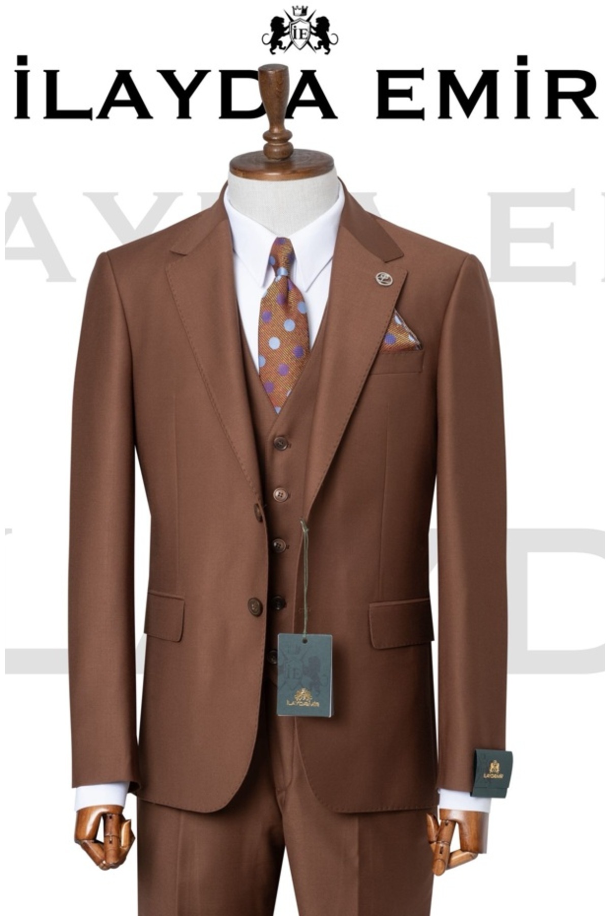 3-PIECE SUIT WITH MEN'S VEST Jacket, Trousers, Vest