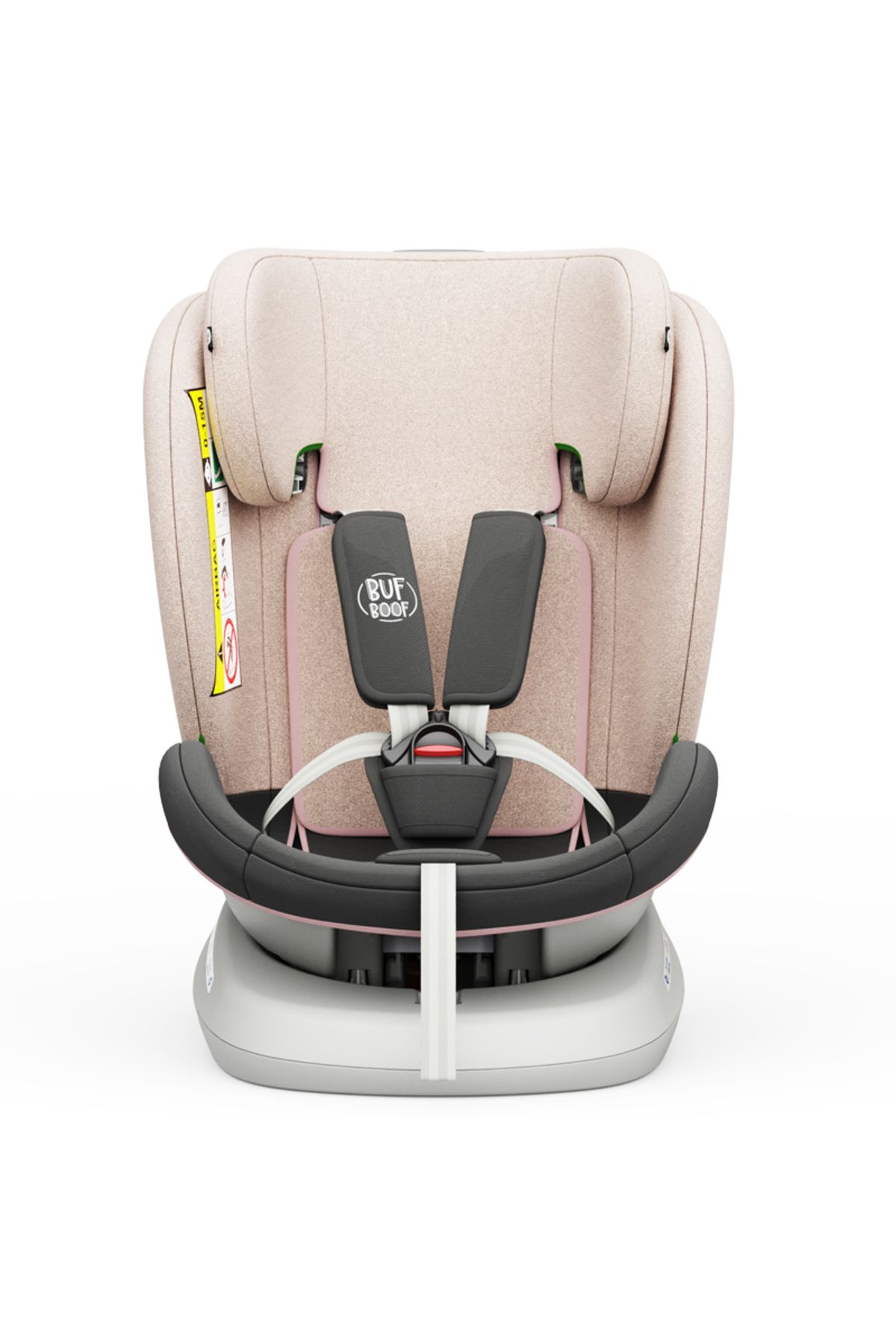 BUF BOOF-Scaun auto TWT Plus iSize Buf Boof LightPink isofix Rotativ 360 Pozitie Somn Top Tether 40-150 cm 6