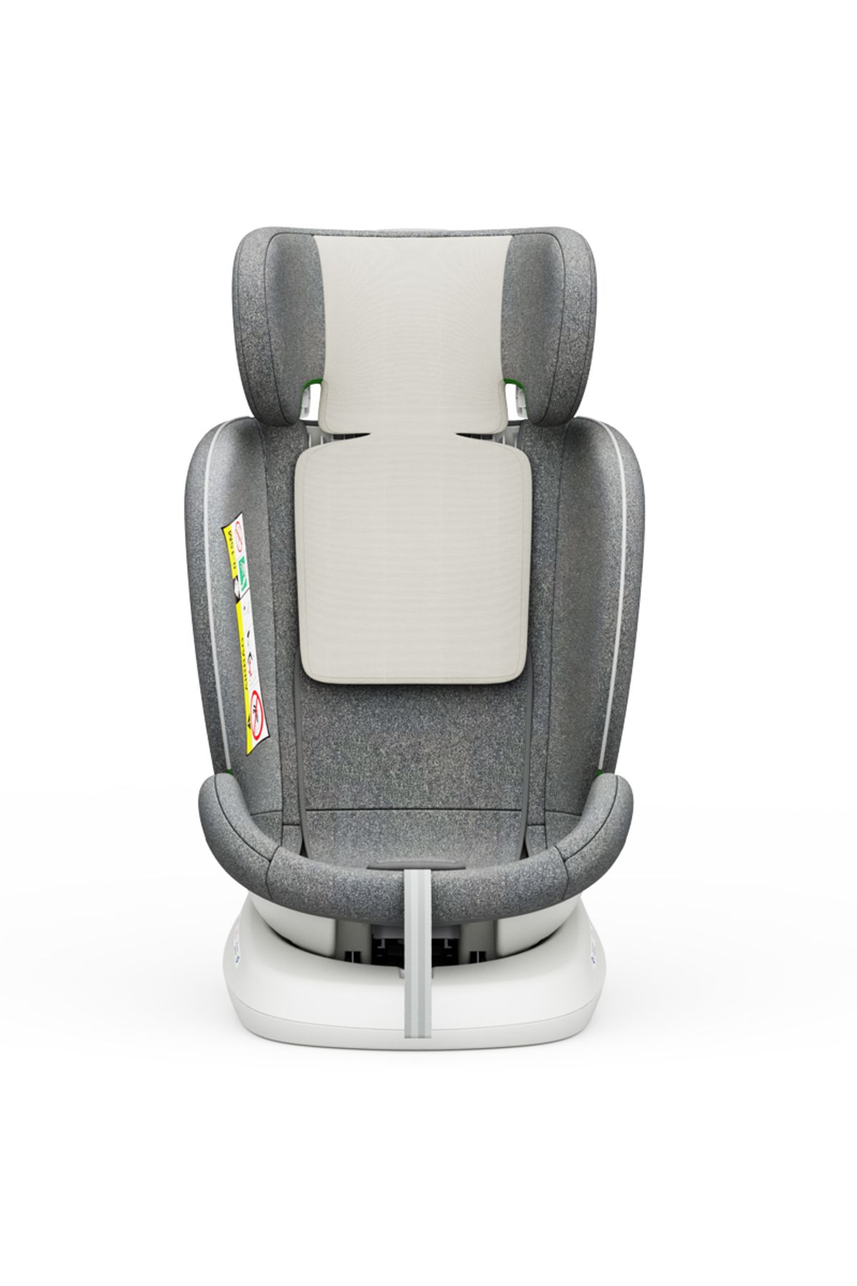BUF BOOF-Scaun auto TWT Plus iSize Buf Boof CreamGrey cu isofix Rotativ 360 Pozitie Somn Top Tether 40-150 cm 8